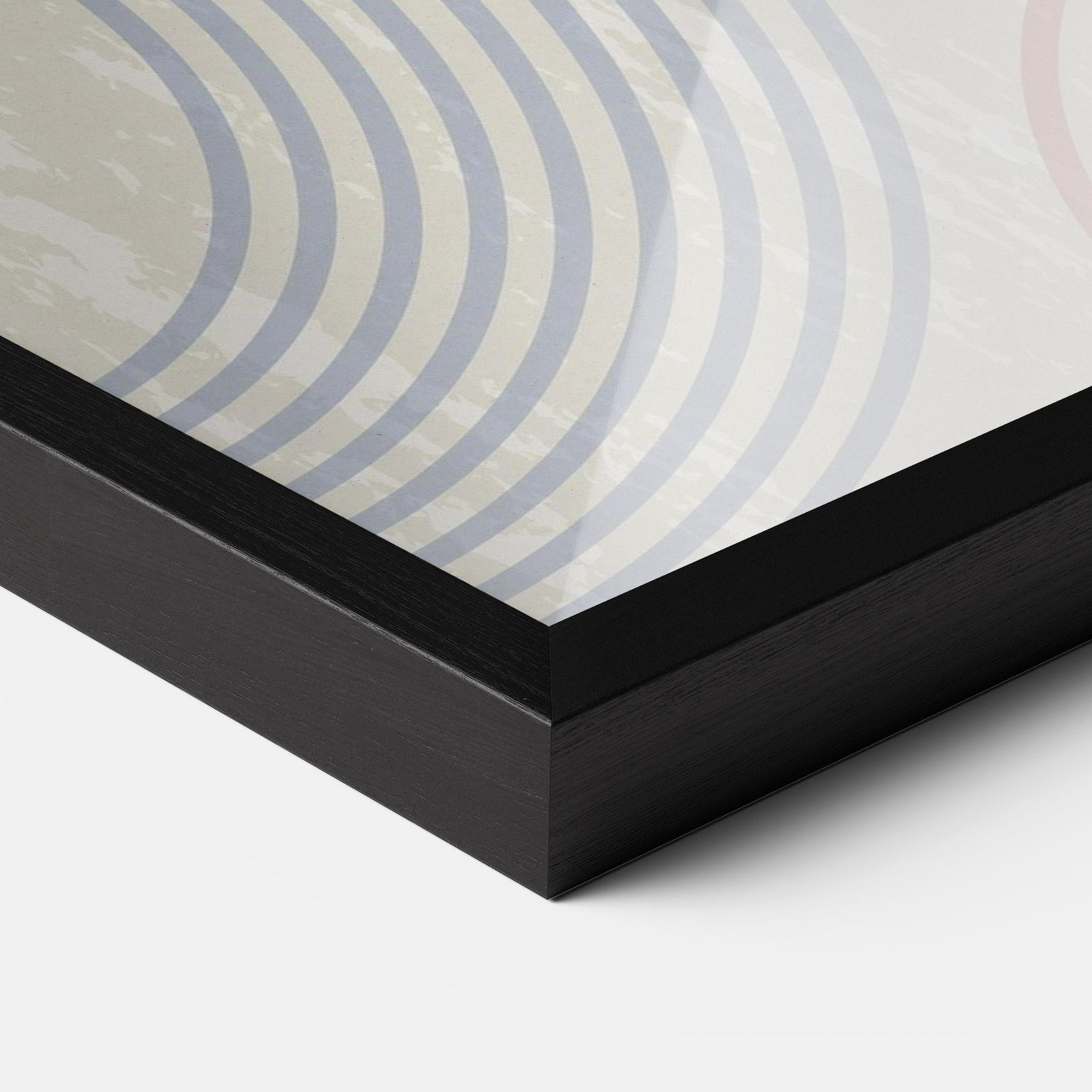 Gerahmte Poster Green Pink Shapes mockup 3