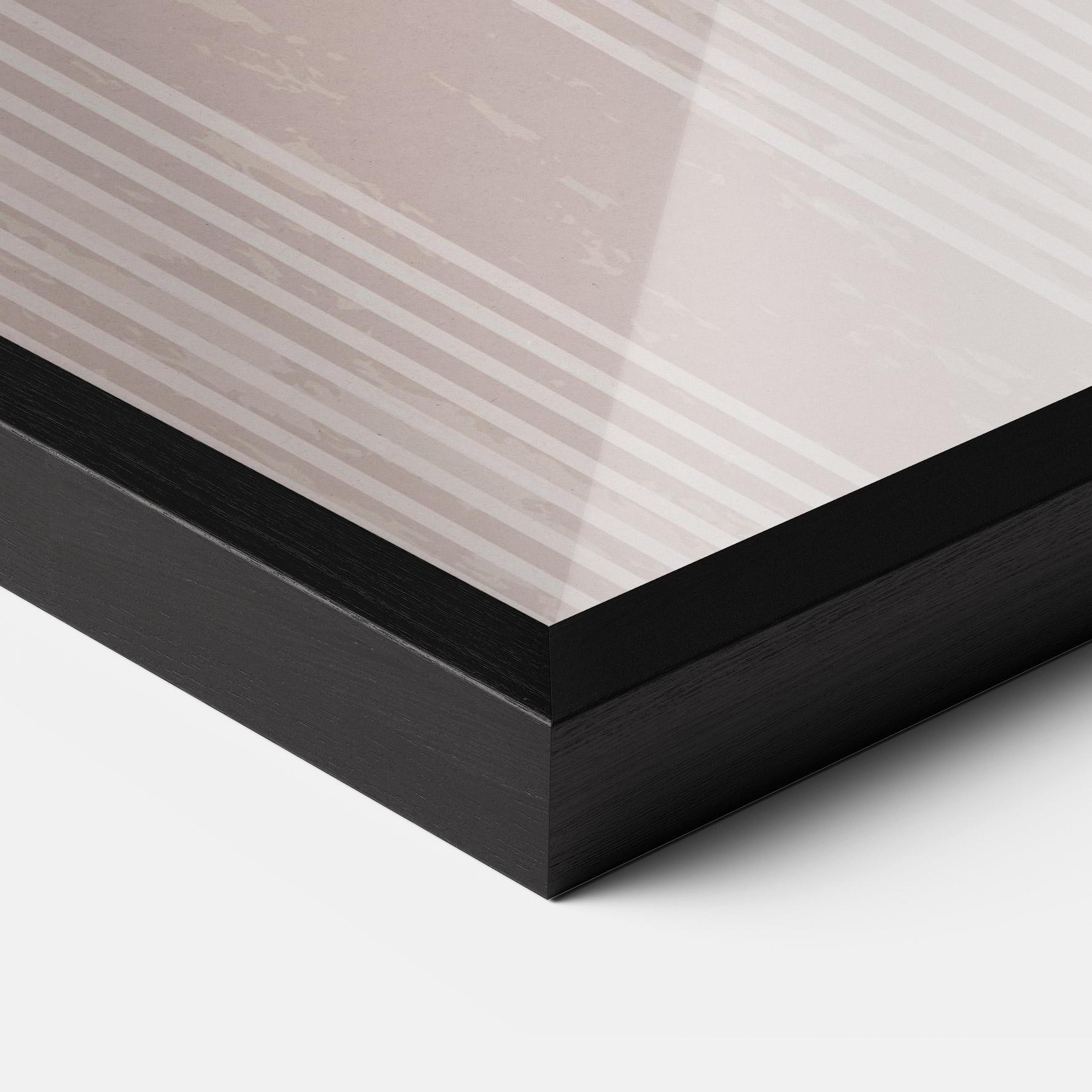 Gerahmte Poster Pink Circle On Cream mockup 3