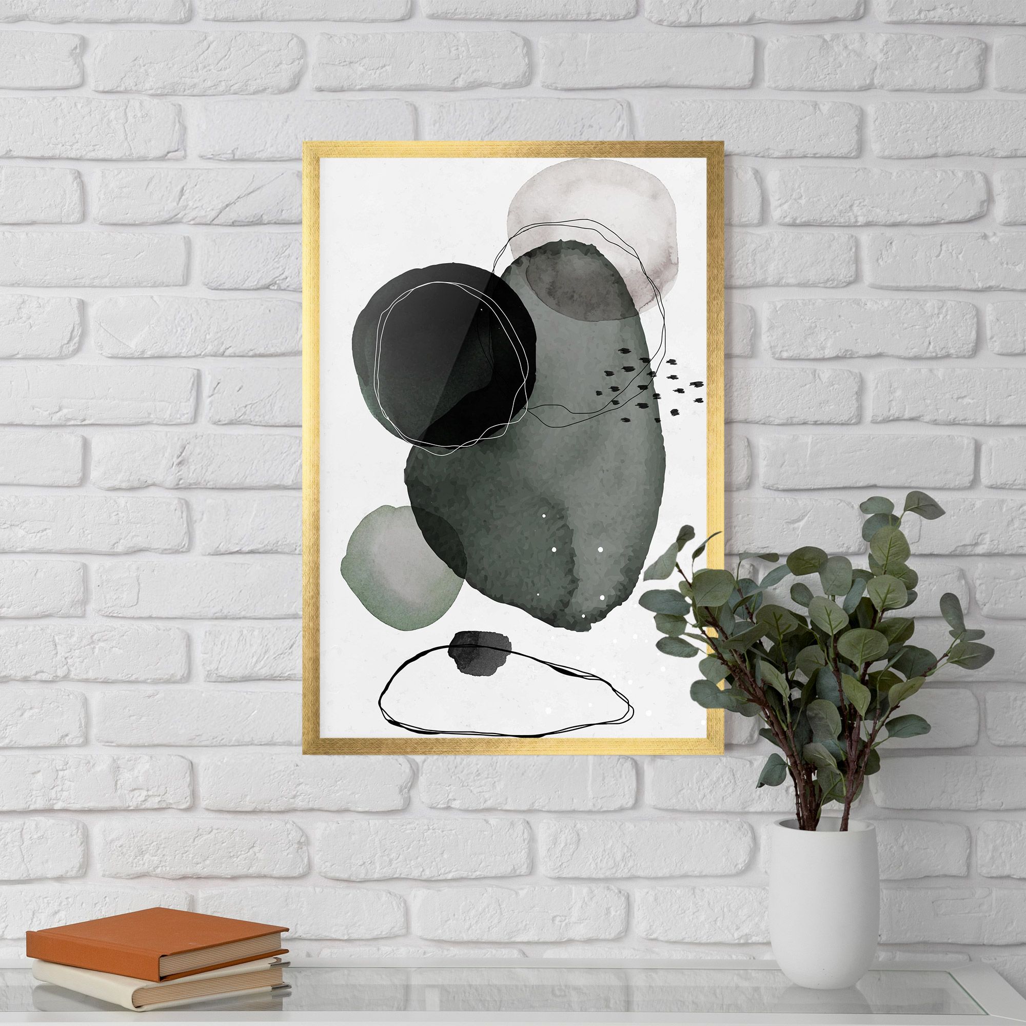 Green Watercolor mockup 5