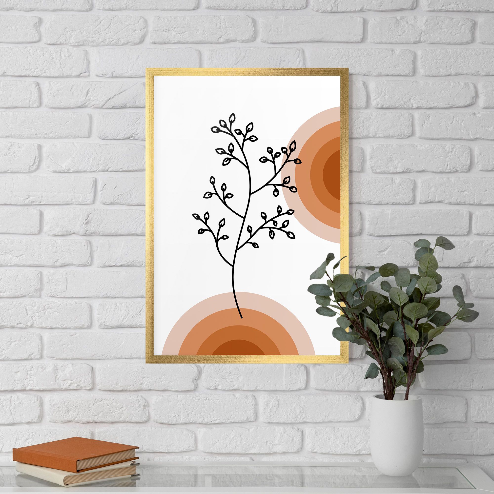 Plant Orange Circle mockup 5