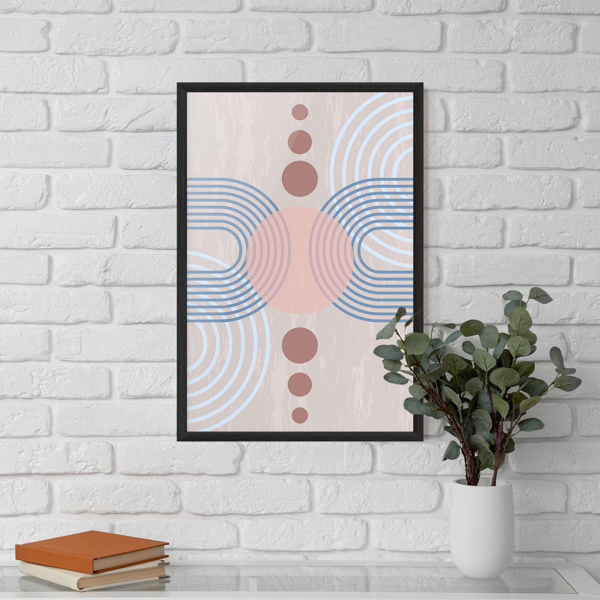 Blue Lines On Pink mockup 5