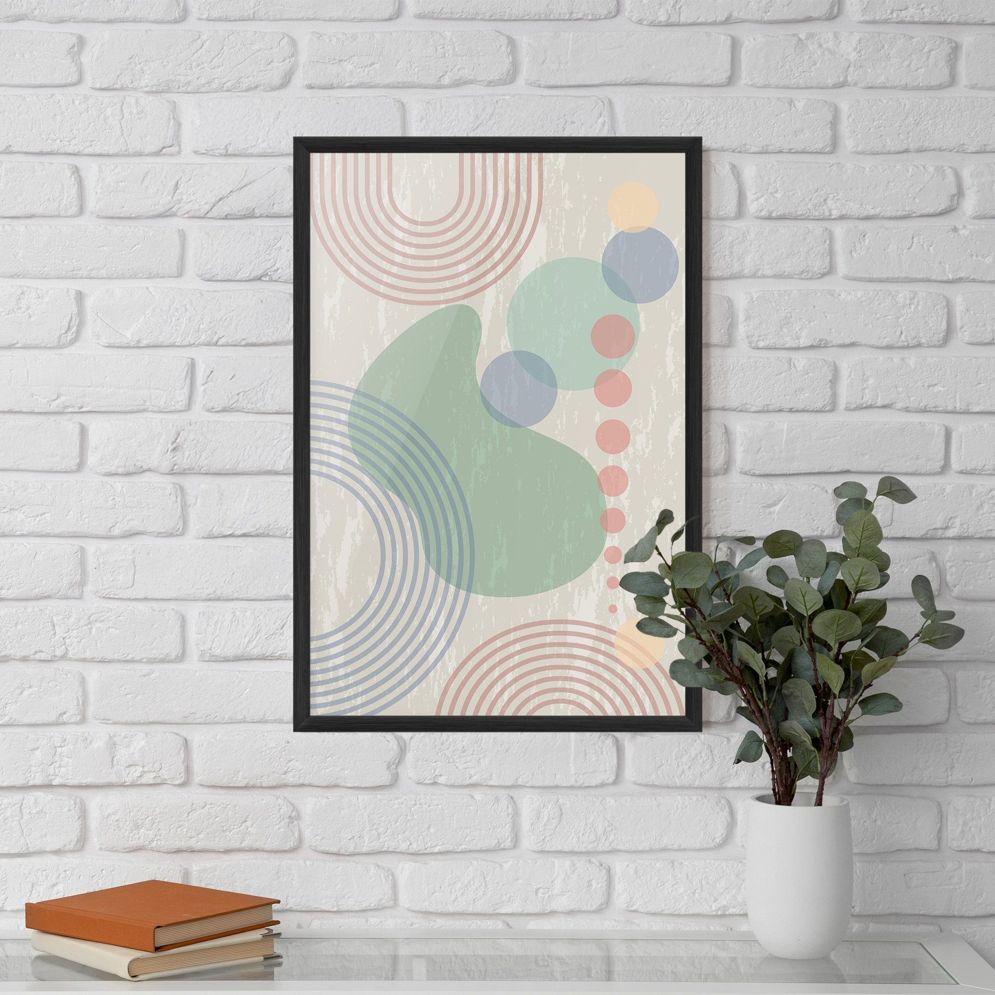 Green Pink Shapes mockup 5