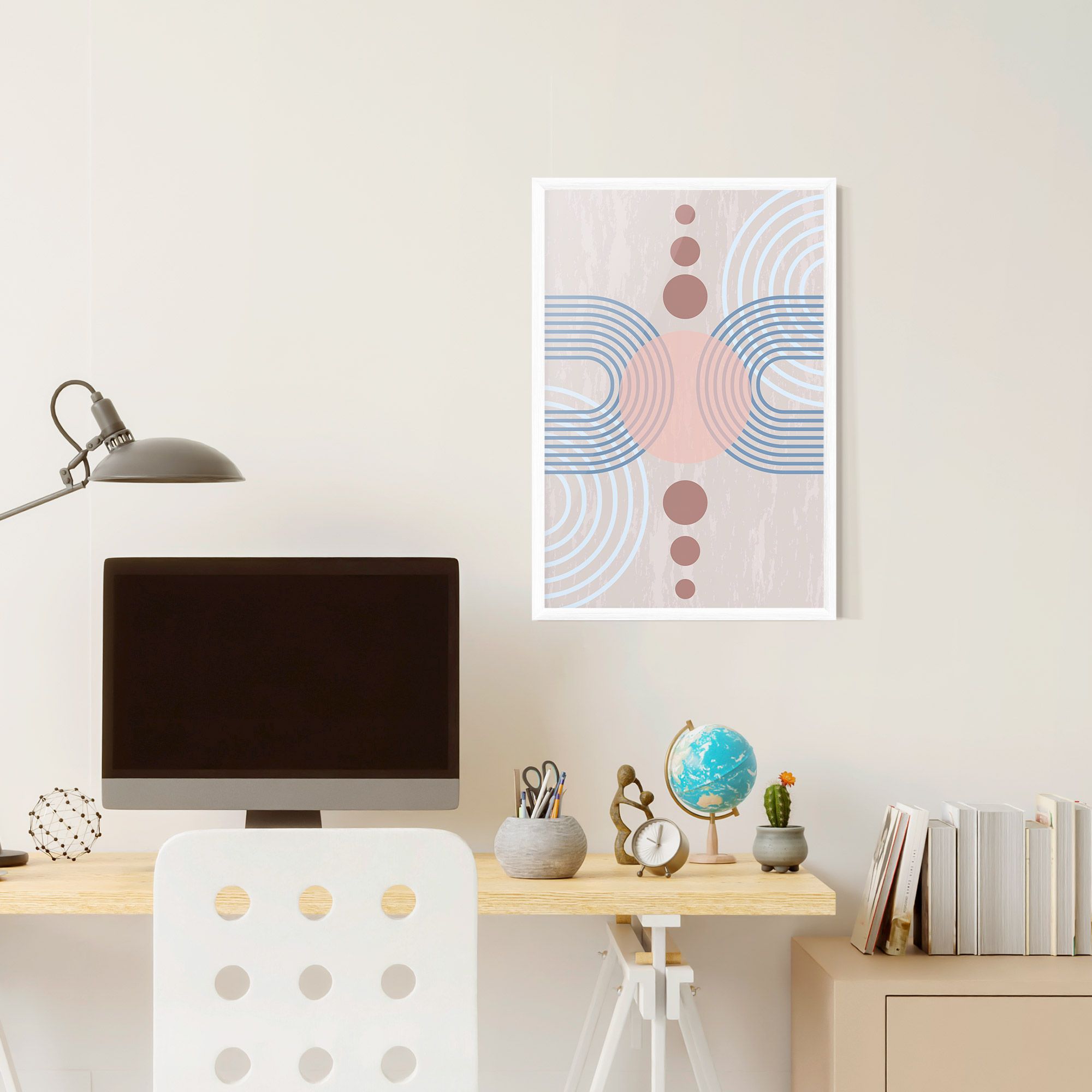 Blue Lines On Pink mockup 6