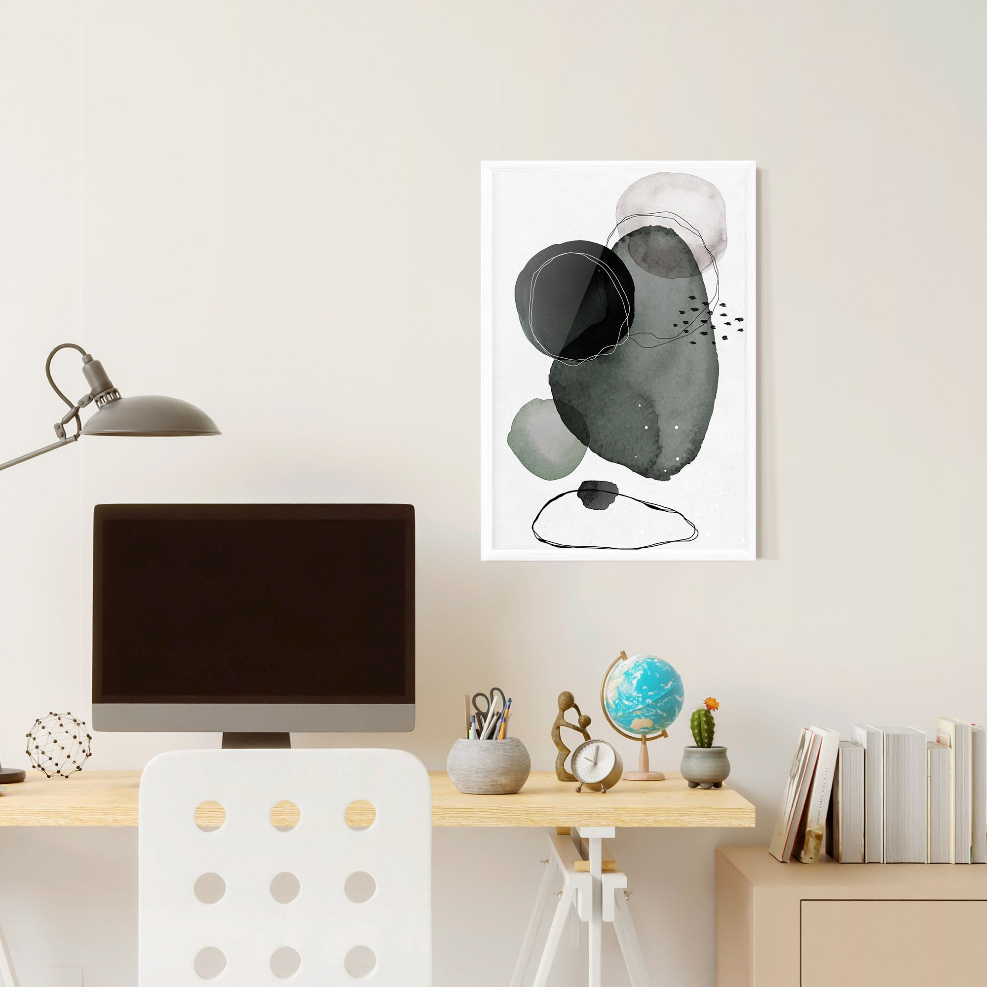 Green Watercolor mockup 6