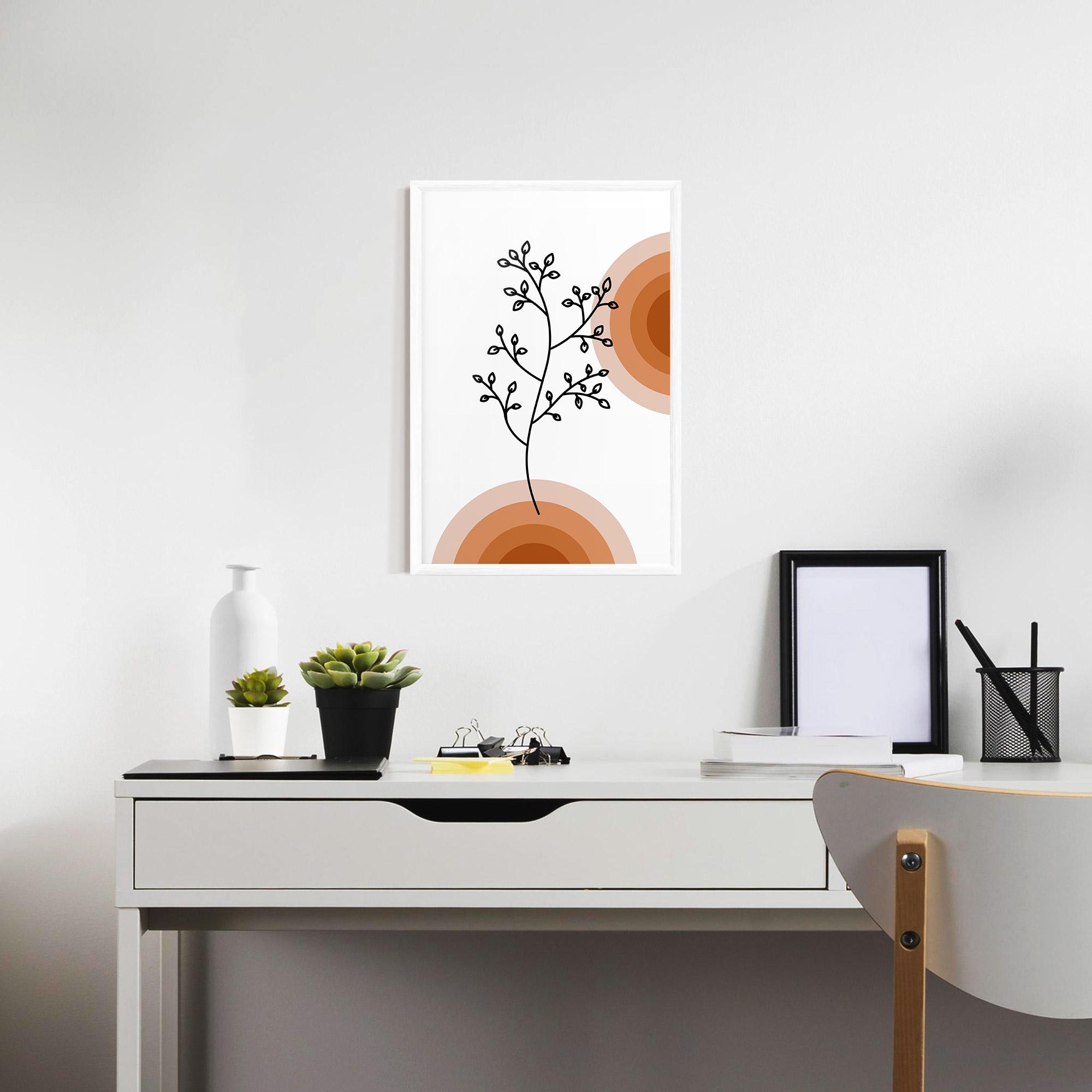 Gerahmte Poster Plant Orange Circle mockup 7
