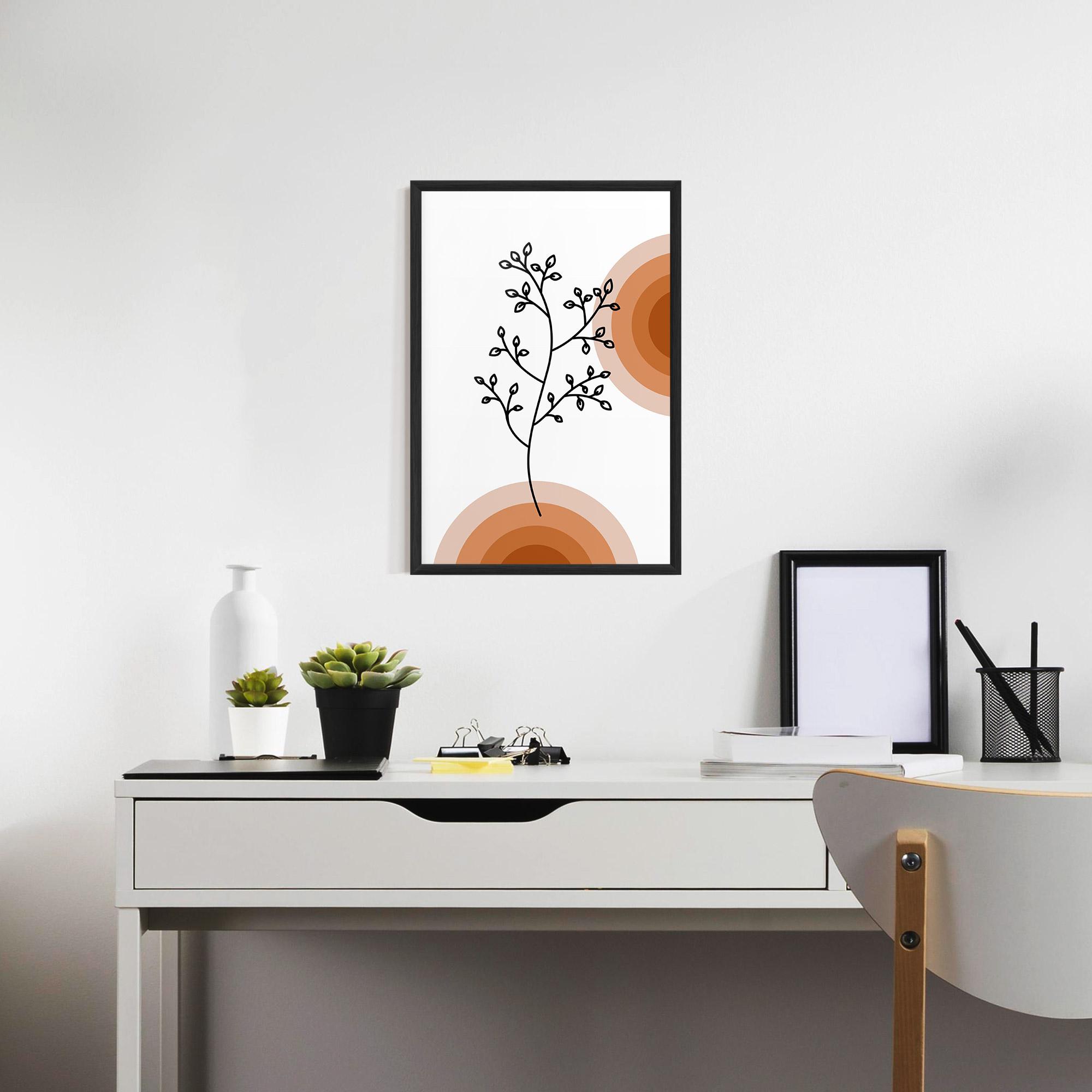 Gerahmte Poster Plant Orange Circle mockup 7