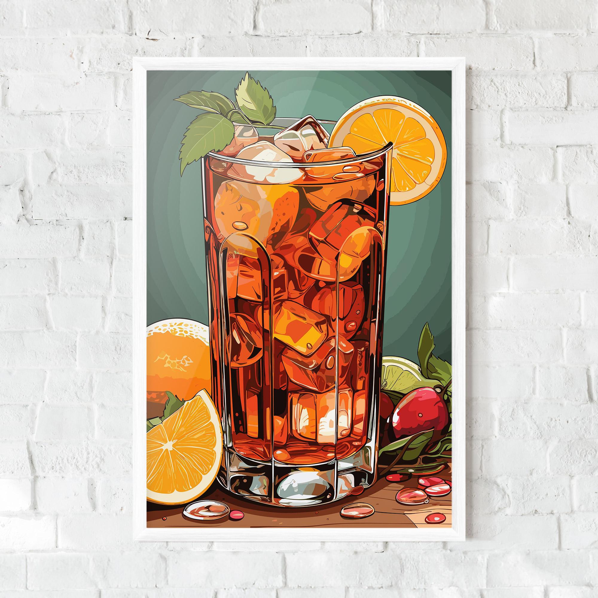 Gerahmte Poster Brown Cocktail mockup 0