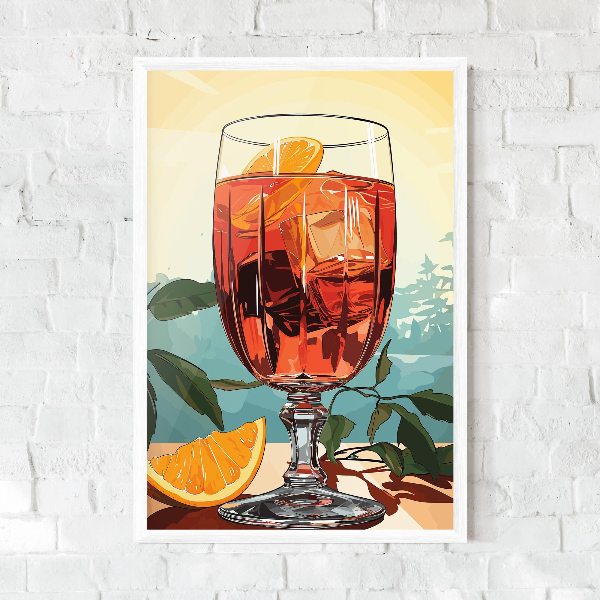 Gerahmte Poster Sunrise Cocktail mockup 0