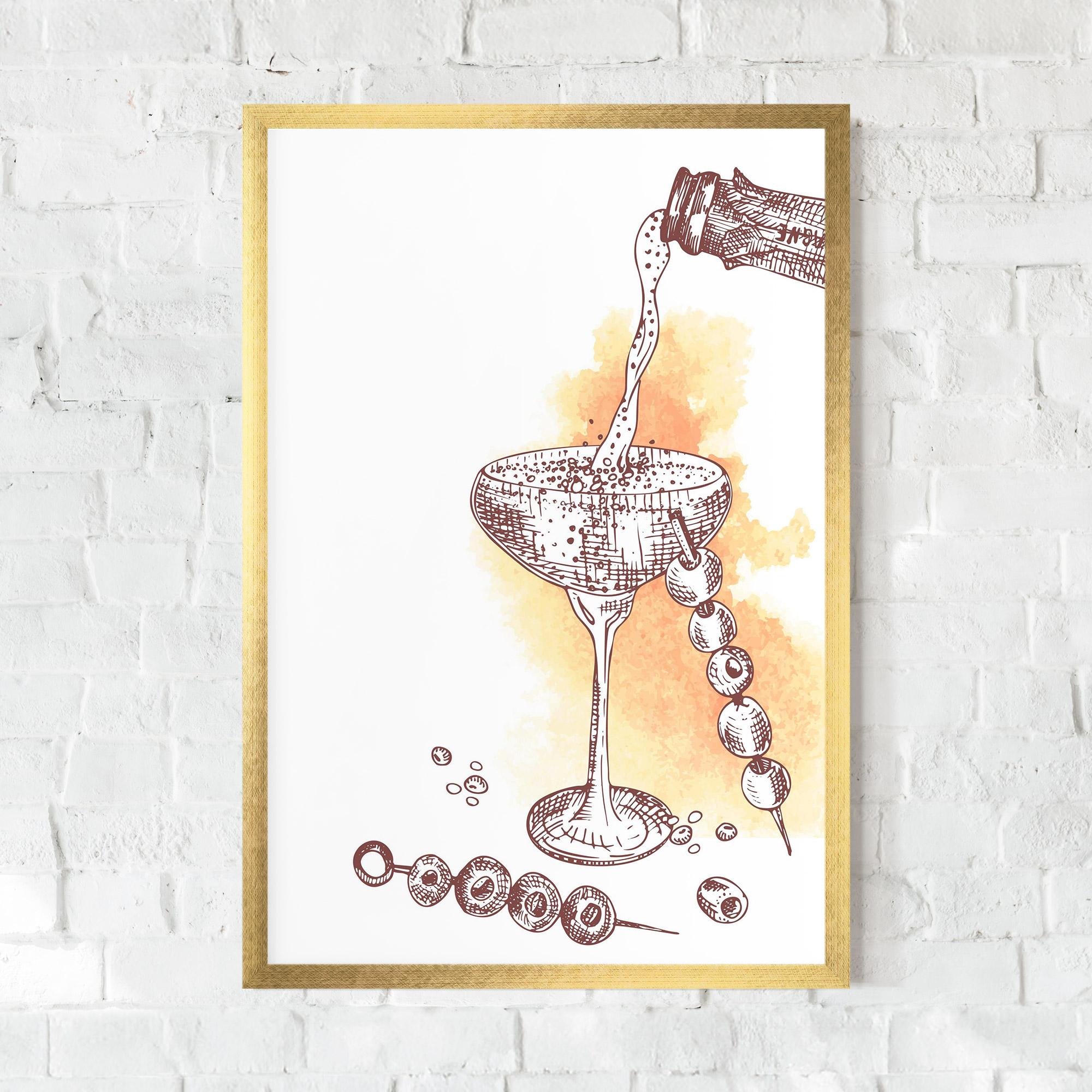 Gerahmte Poster Cocktail mockup 0