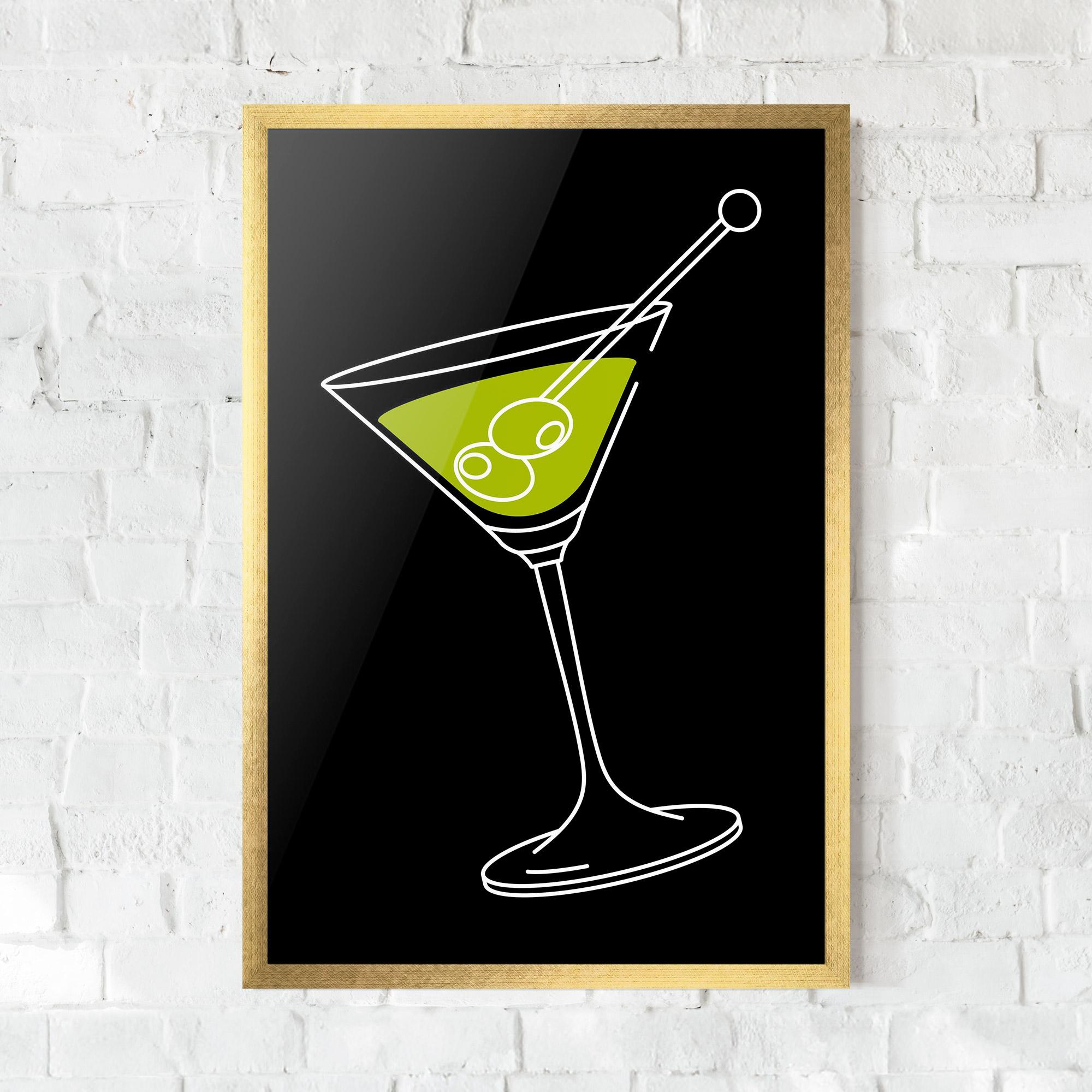 Gerahmte Poster Glass mockup 0