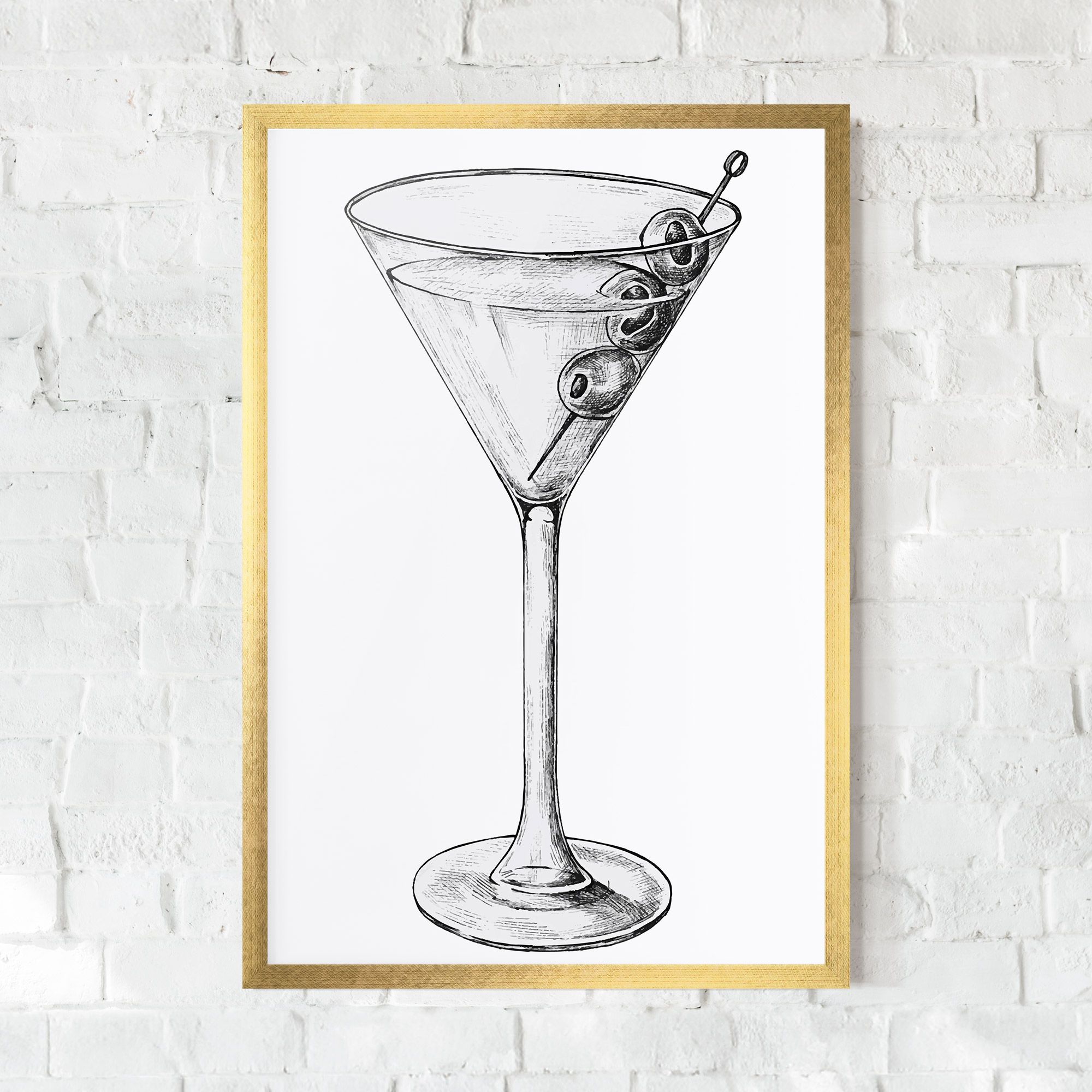 Hand Drawn Glass mockup 0