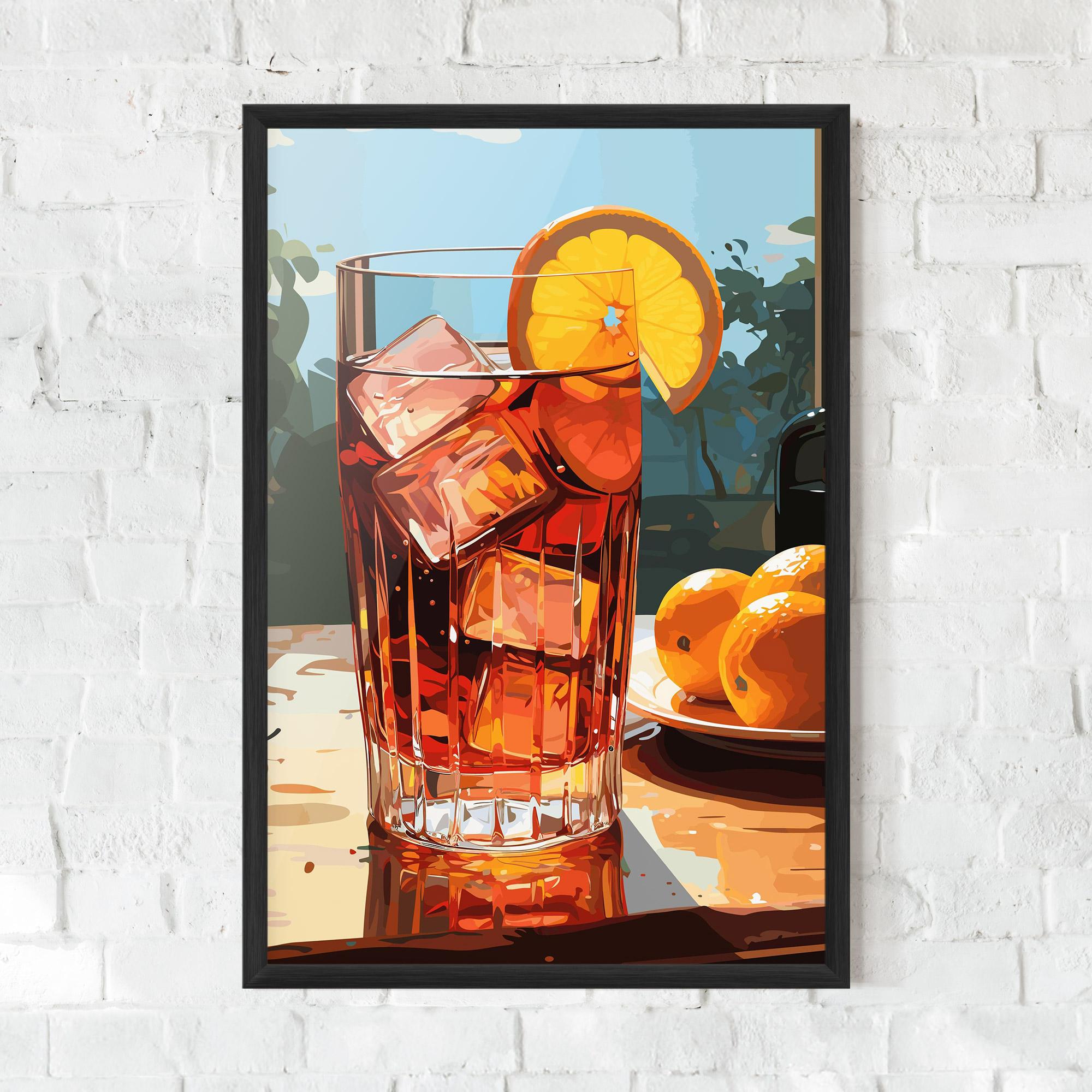 Gerahmte Poster Cocktail Art mockup 0