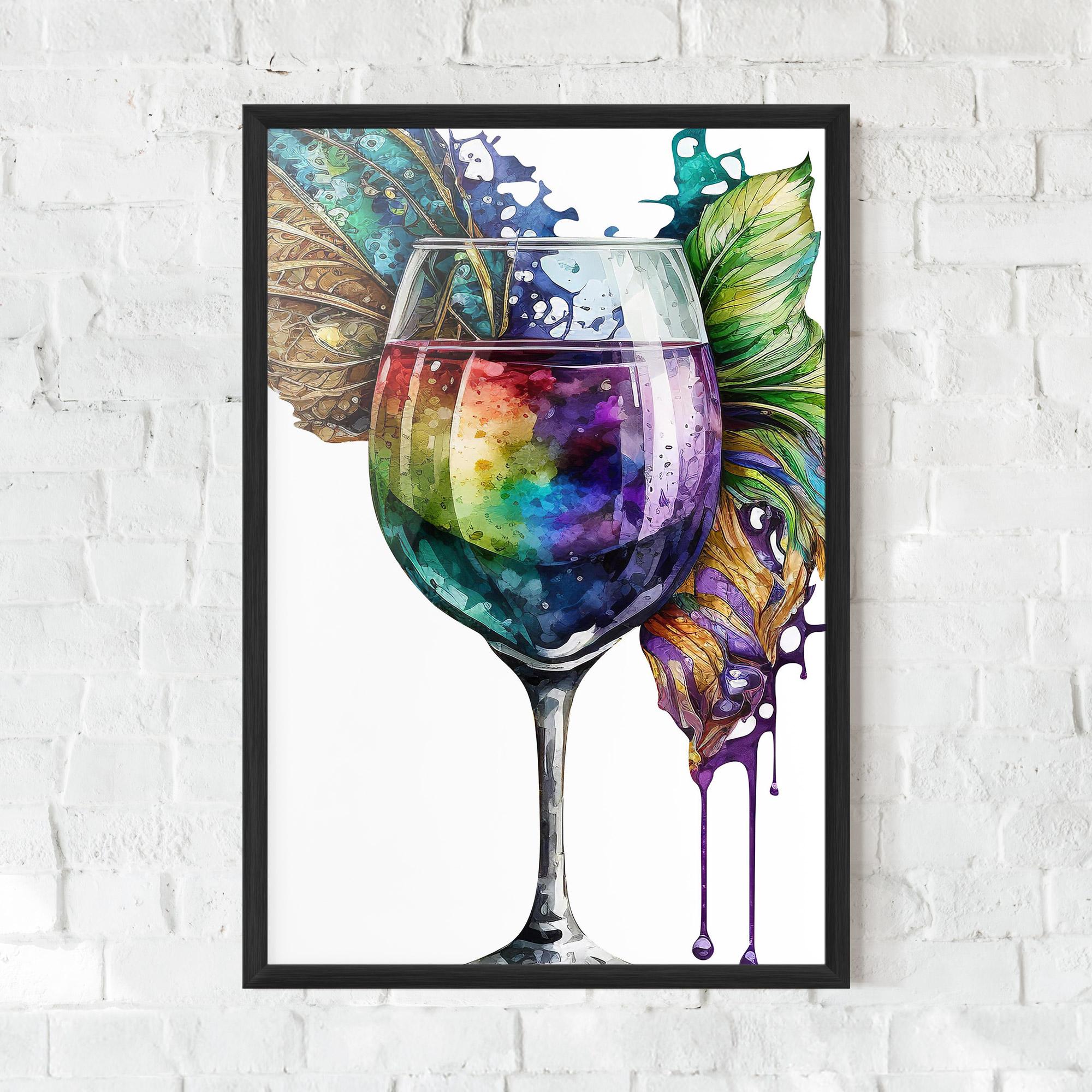 Gerahmte Poster Colorful Drink mockup 0
