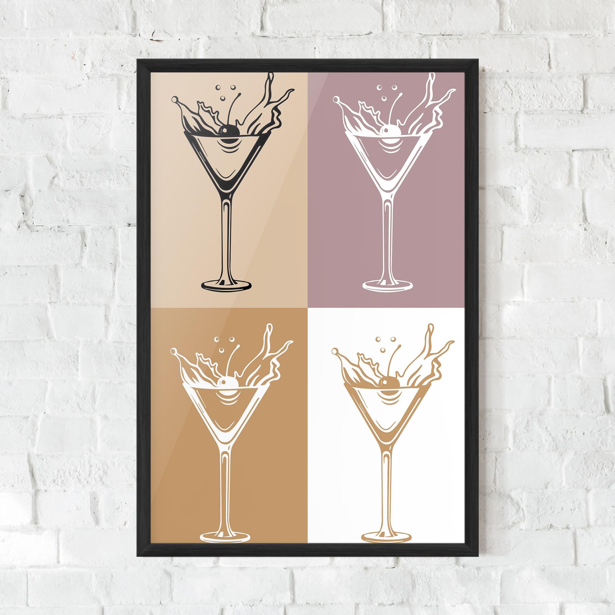 Gerahmte Poster Drinks Mix mockup 0