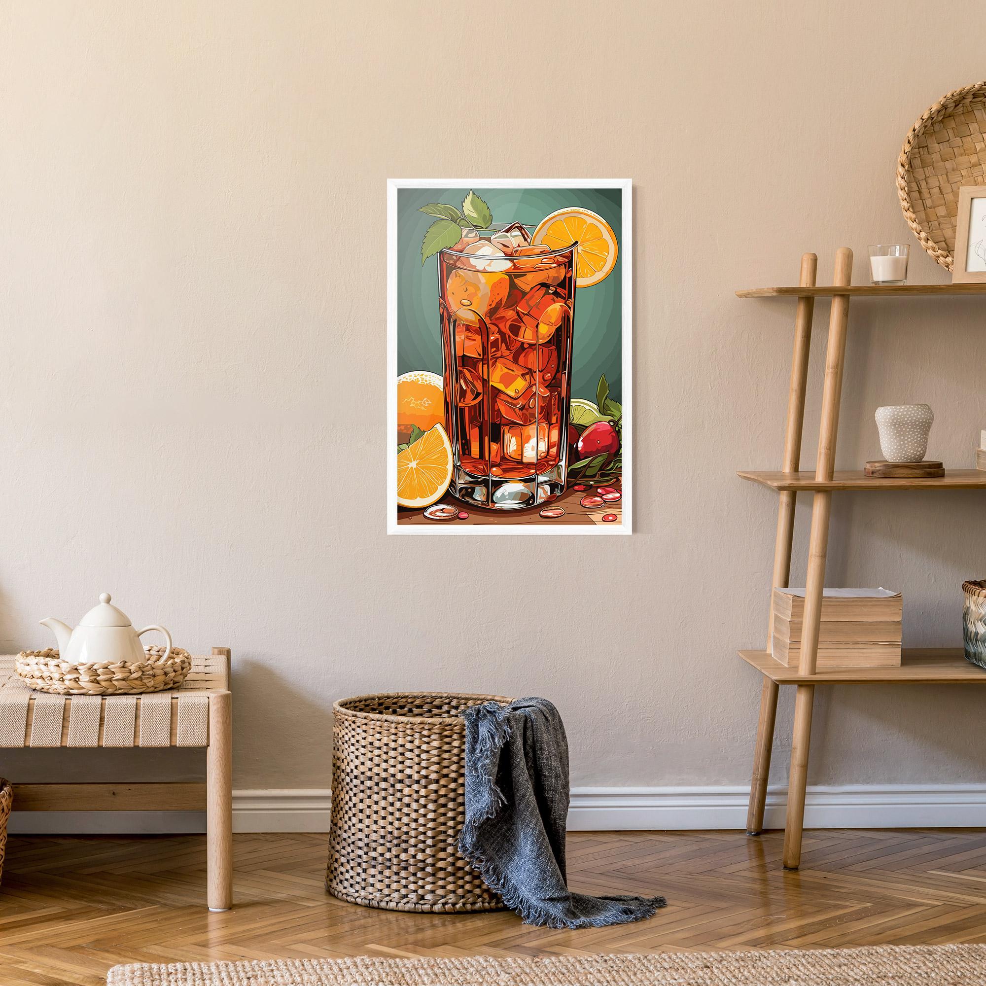 Gerahmte Poster Brown Cocktail mockup 9