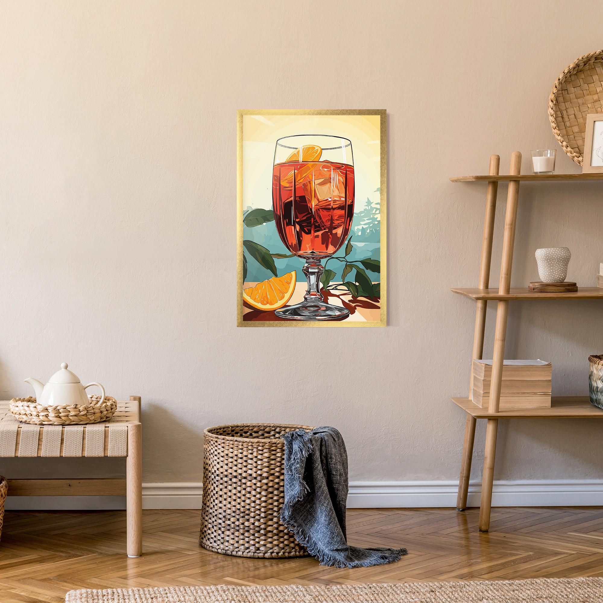 Gerahmte Poster Sunrise Cocktail mockup 9