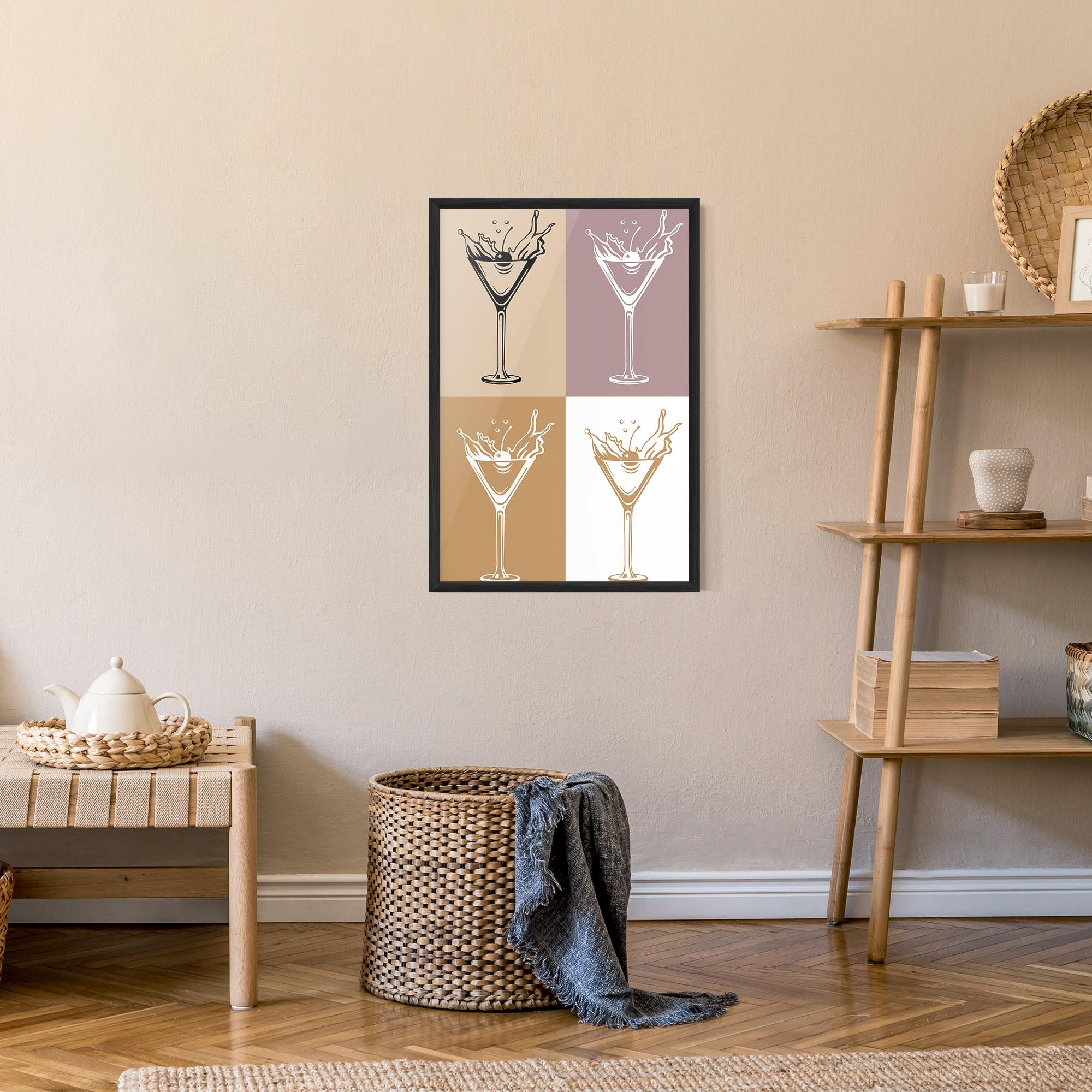 Gerahmte Poster Drinks Mix mockup 9