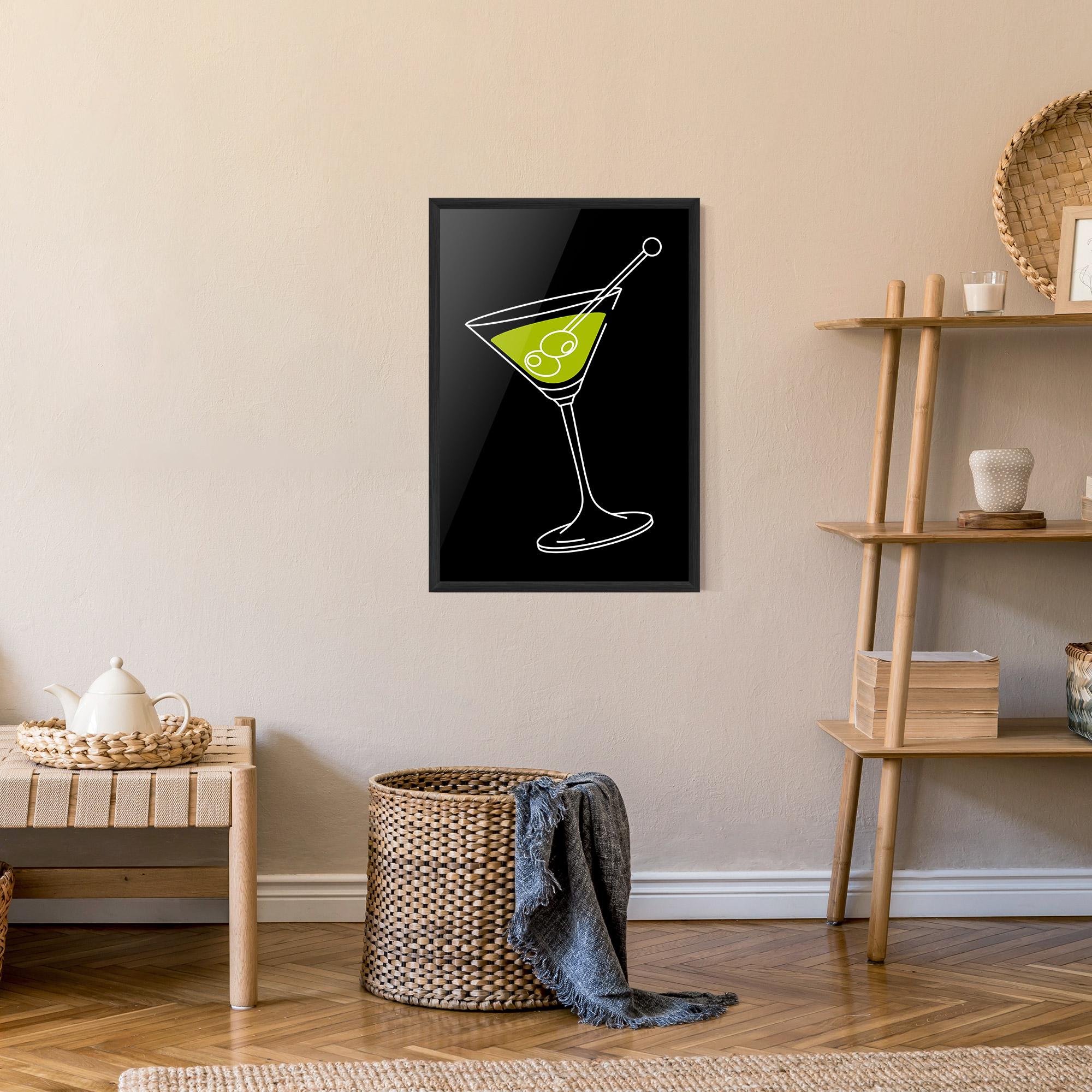 Gerahmte Poster Glass mockup 9