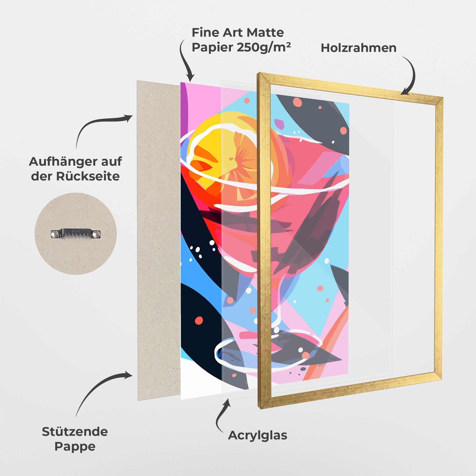 Red Cocktail Art mockup 1