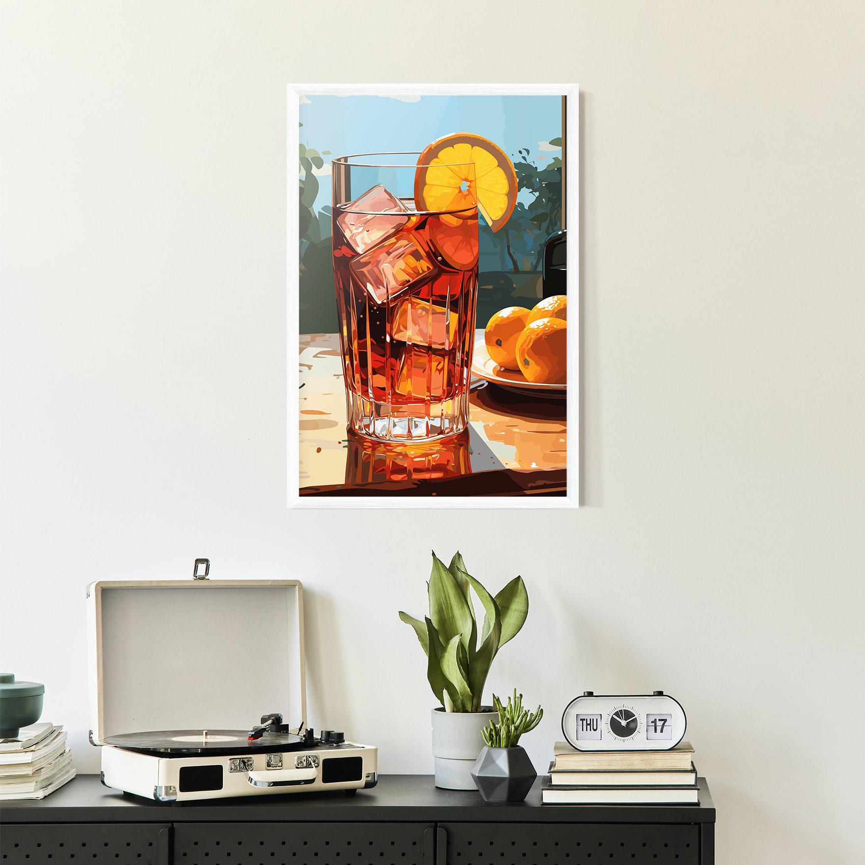 Gerahmte Poster Cocktail Art mockup 2