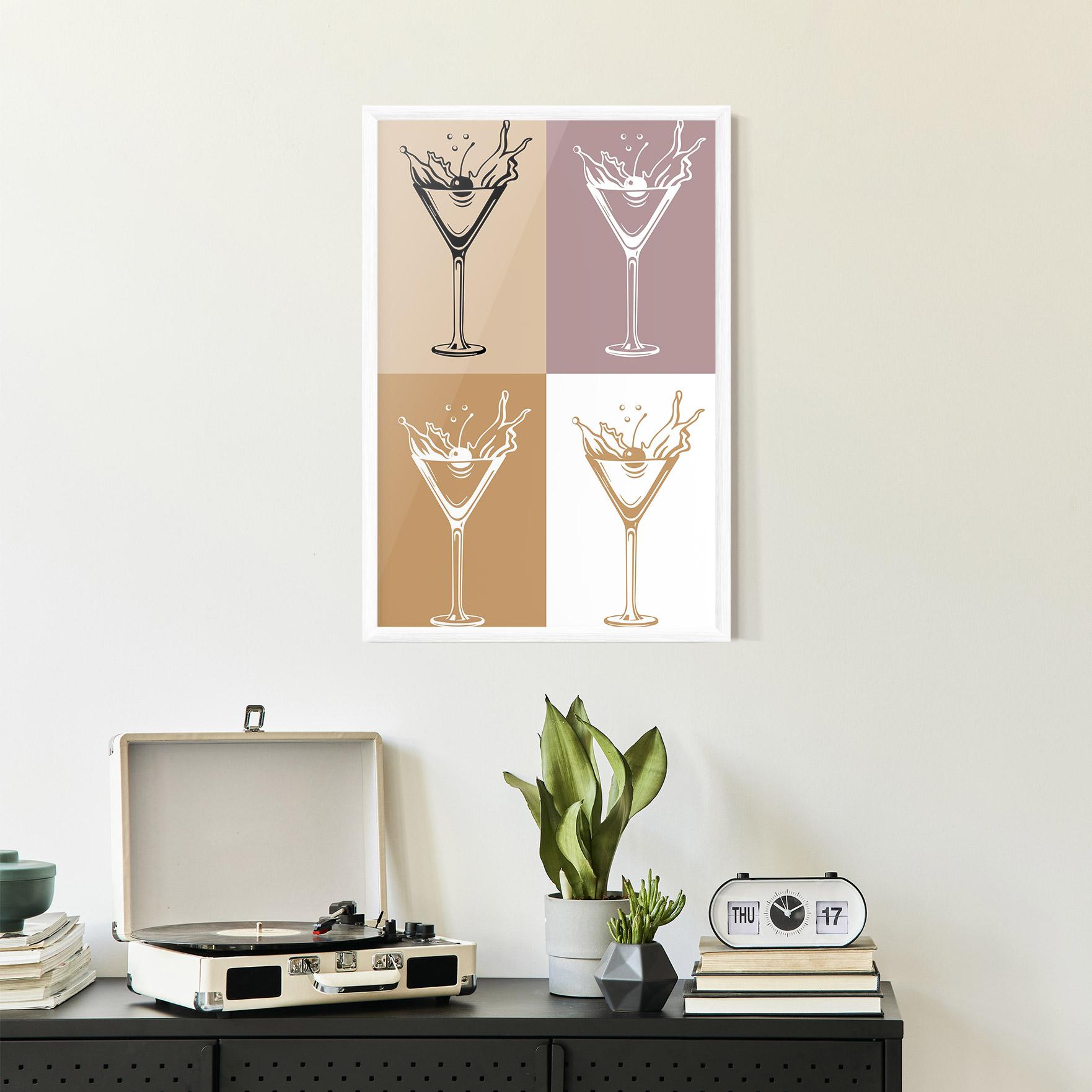 Gerahmte Poster Drinks Mix mockup 2