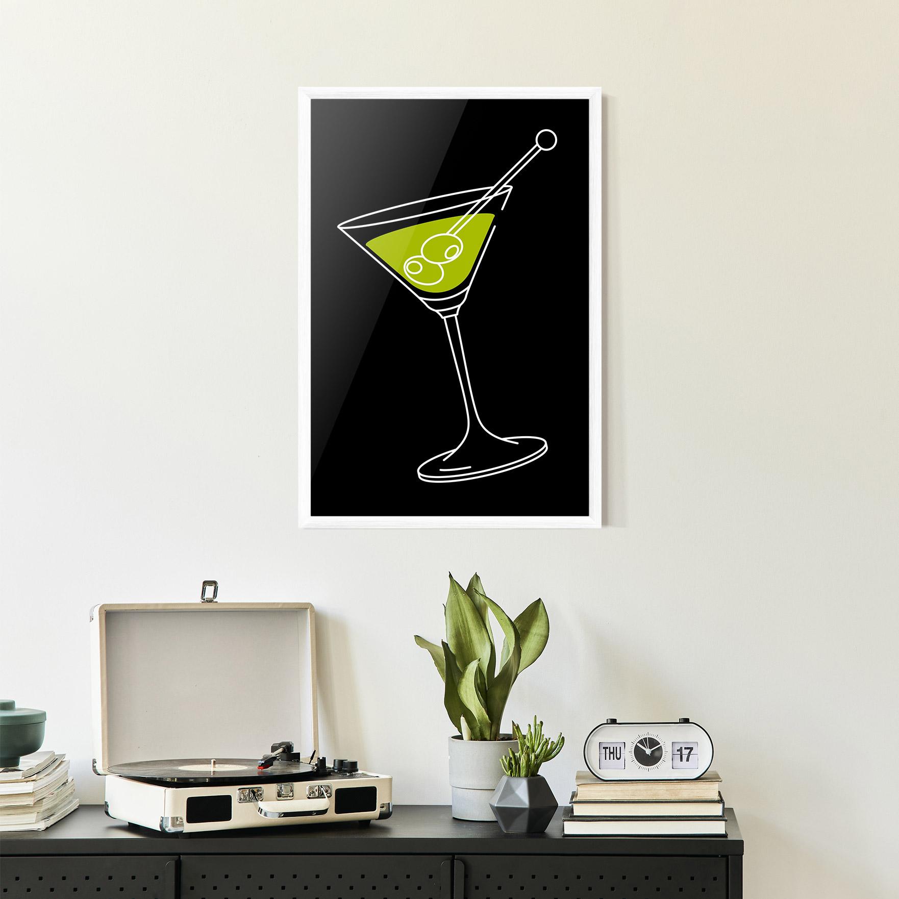 Gerahmte Poster Glass mockup 2