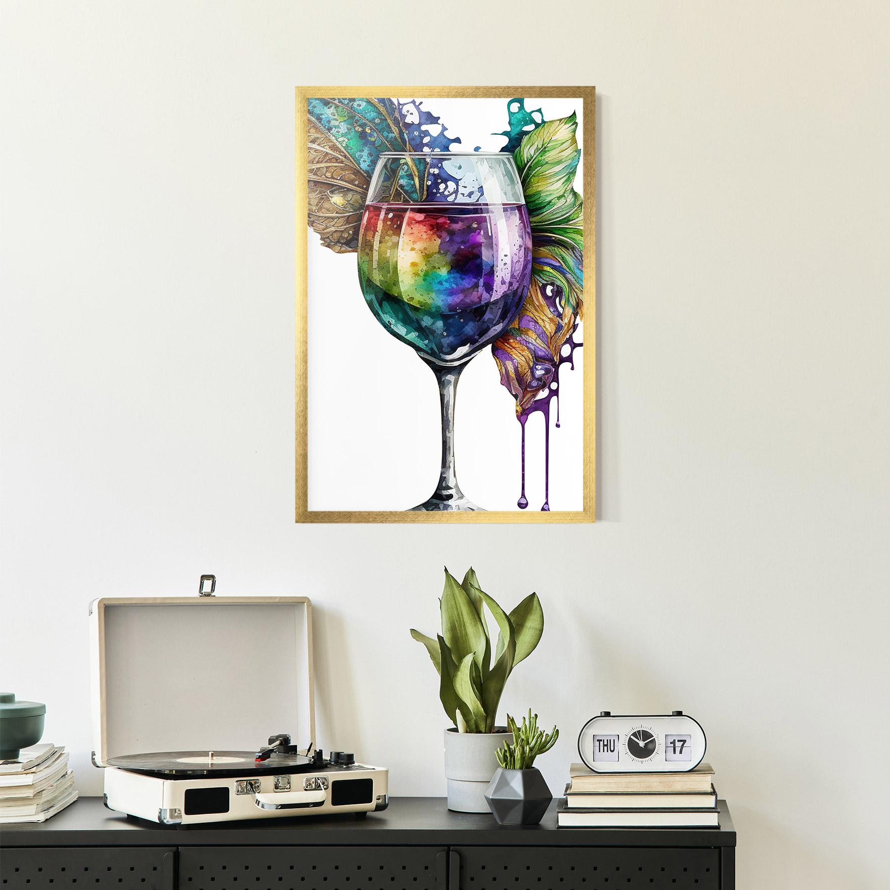 Gerahmte Poster Colorful Drink mockup 2