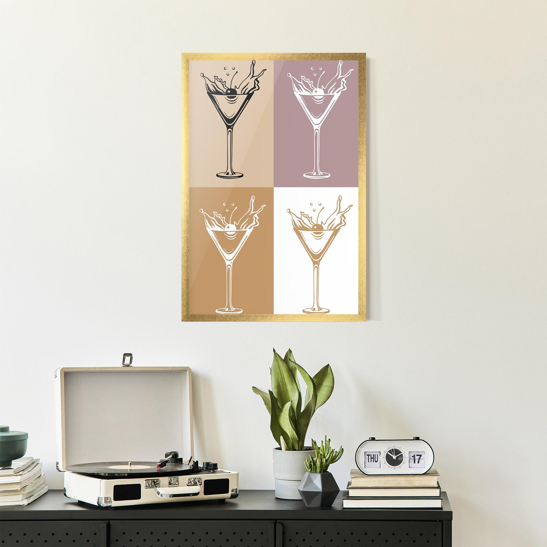 Gerahmte Poster Drinks Mix mockup 2