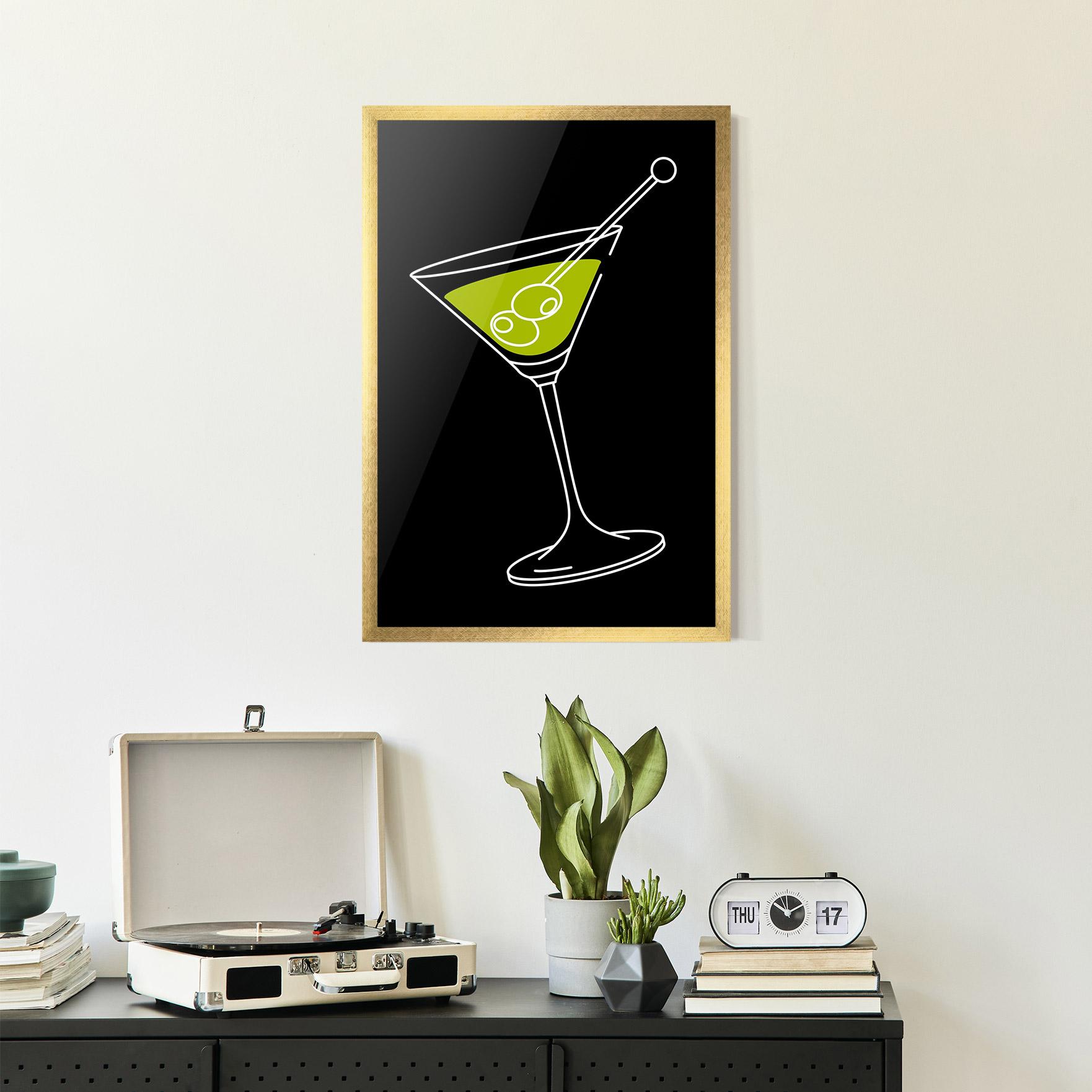 Gerahmte Poster Glass mockup 2