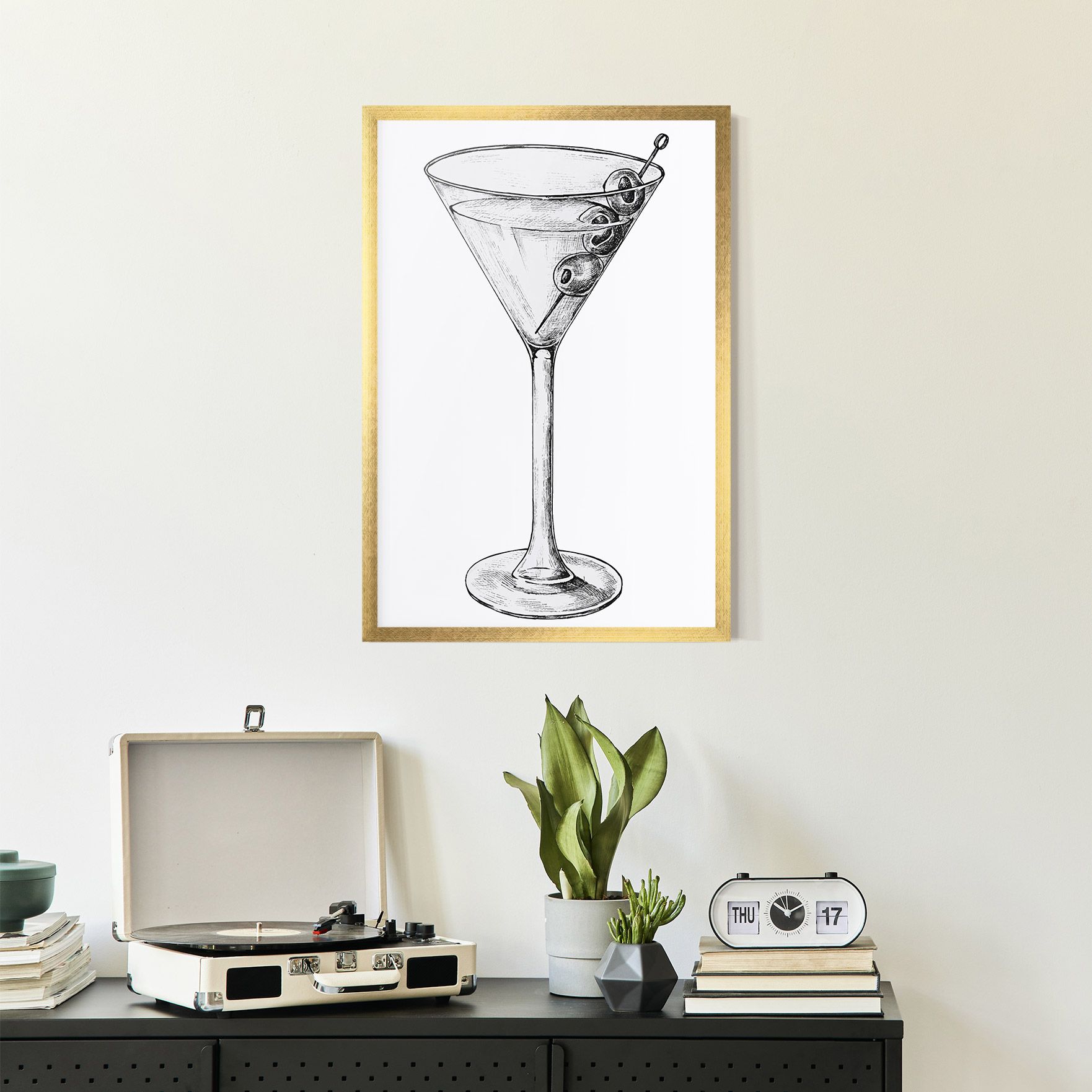Hand Drawn Glass mockup 2
