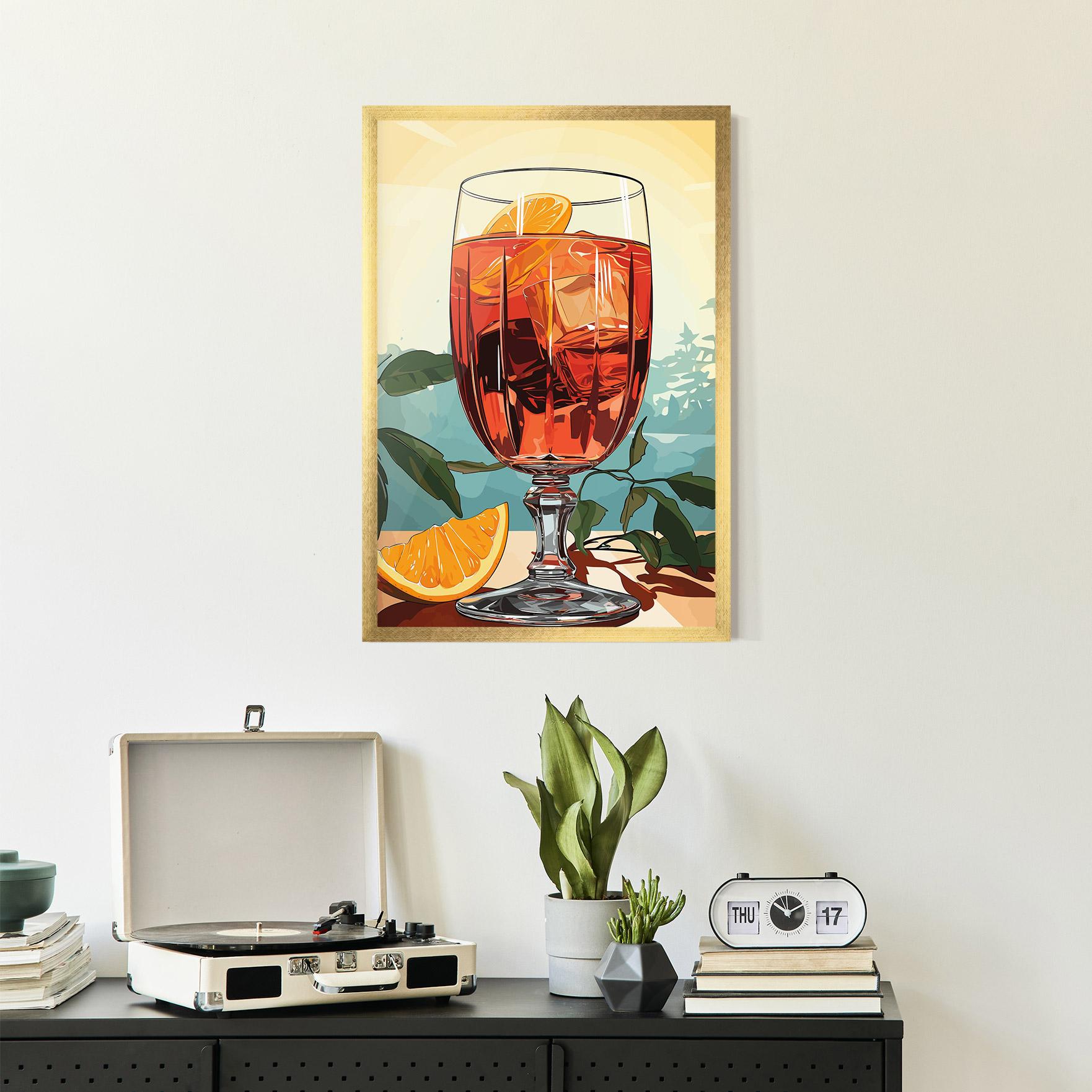 Gerahmte Poster Sunrise Cocktail mockup 2