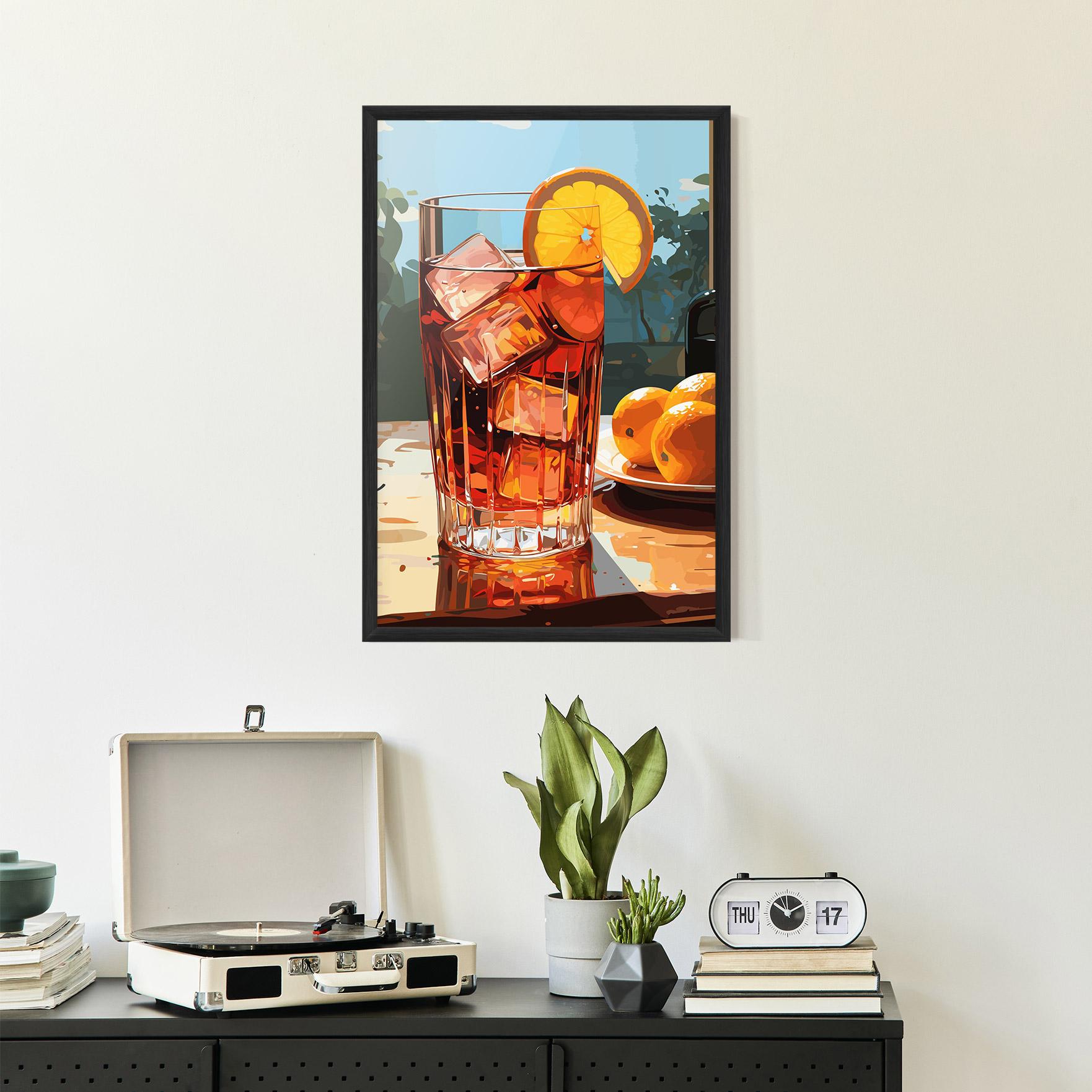 Gerahmte Poster Cocktail Art mockup 2