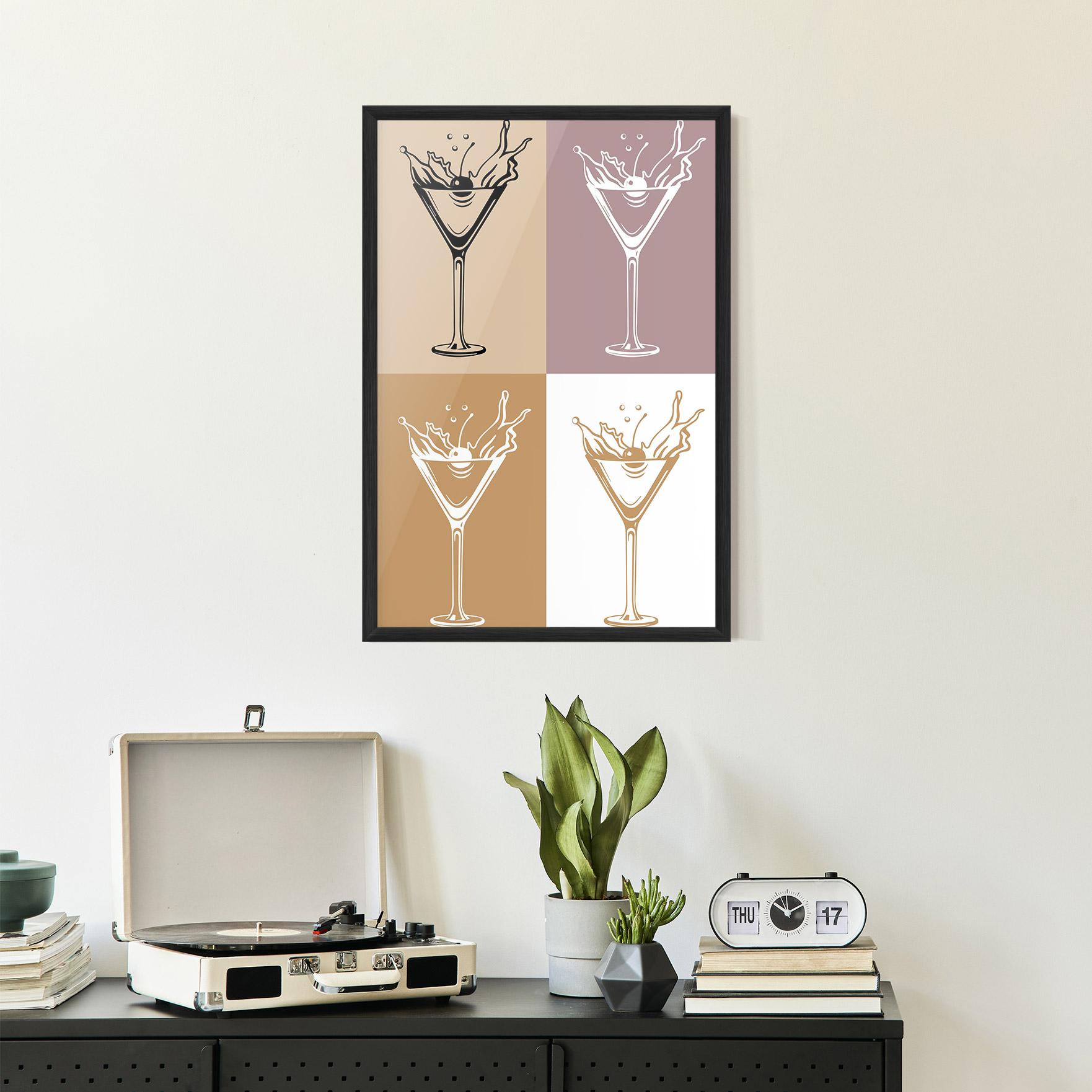 Gerahmte Poster Drinks Mix mockup 2