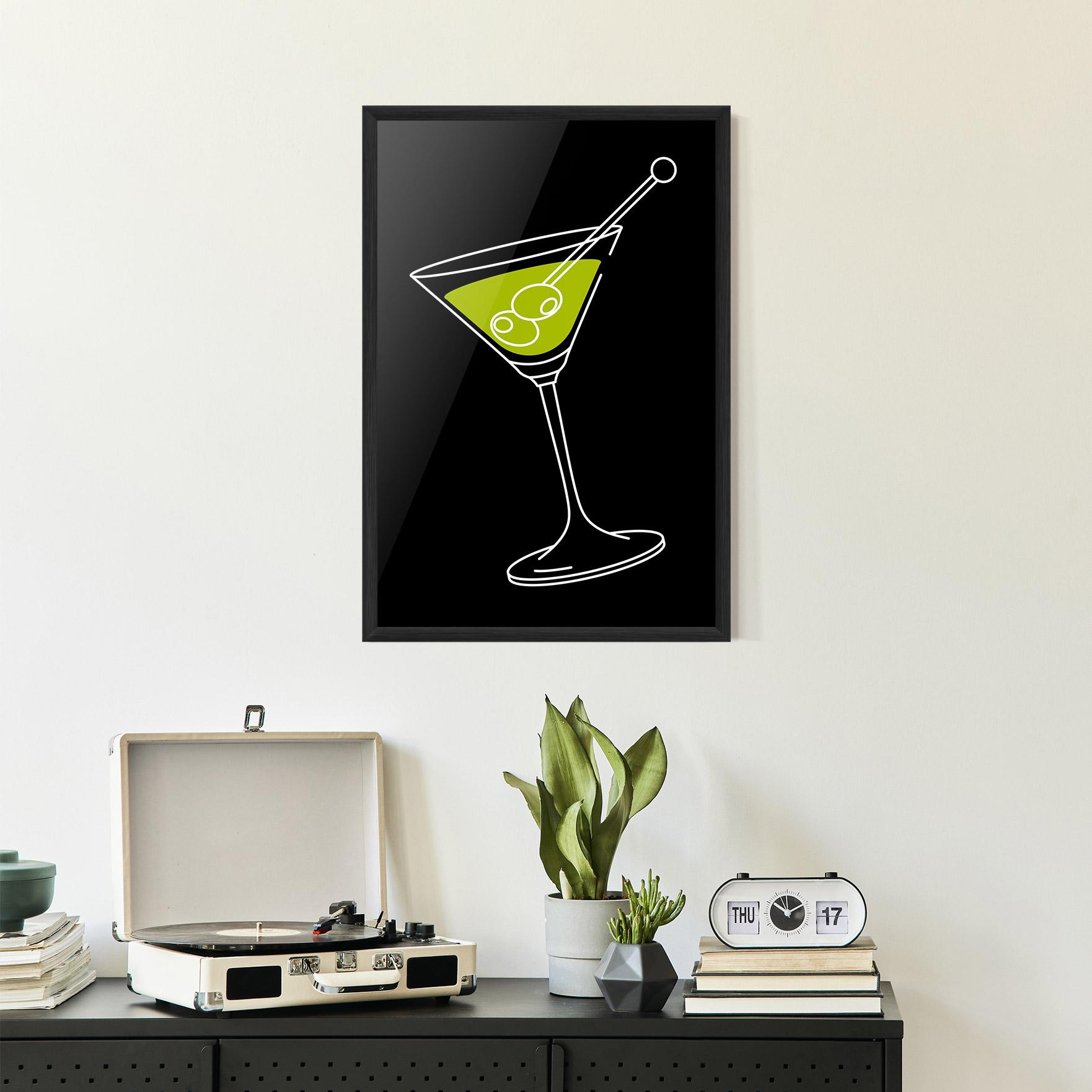 Gerahmte Poster Glass mockup 2
