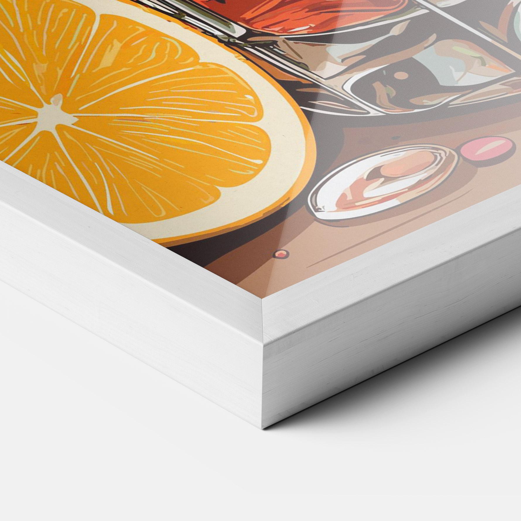 Gerahmte Poster Brown Cocktail mockup 3