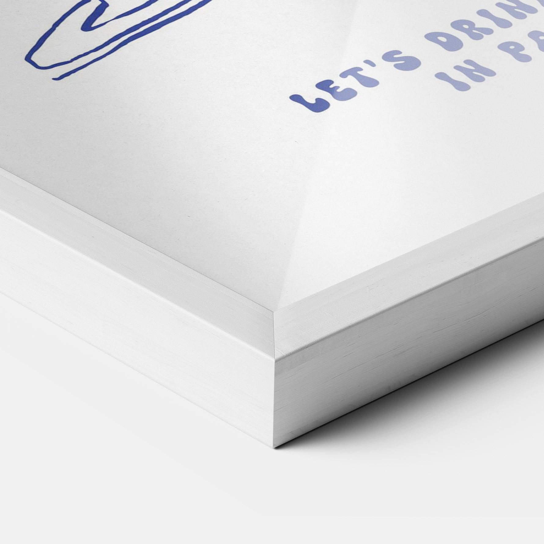 Gerahmte Poster Lets Drink mockup 3