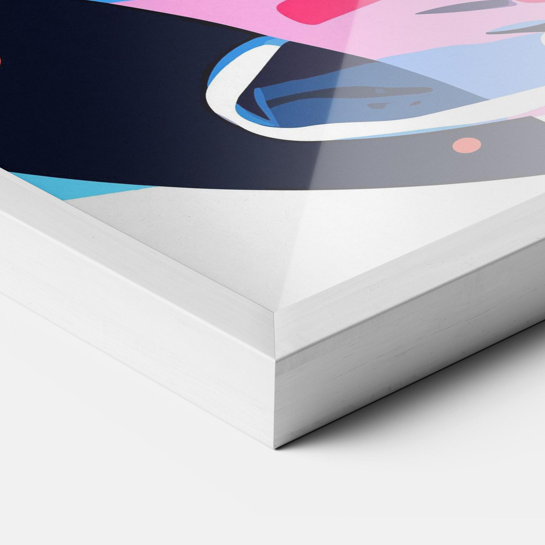 Gerahmte Poster Red Cocktail Art mockup 3