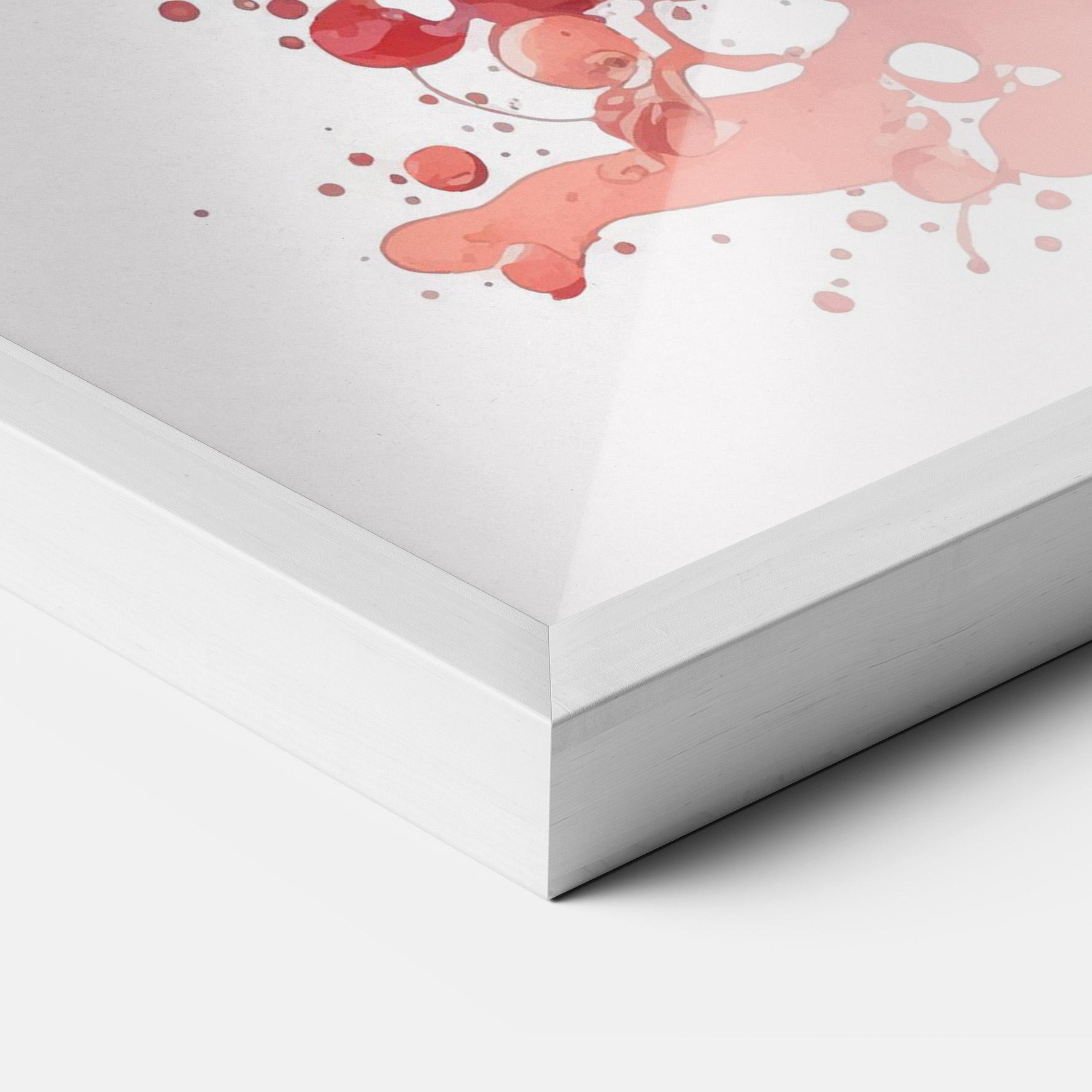 Gerahmte Poster Watercolor Drink mockup 3