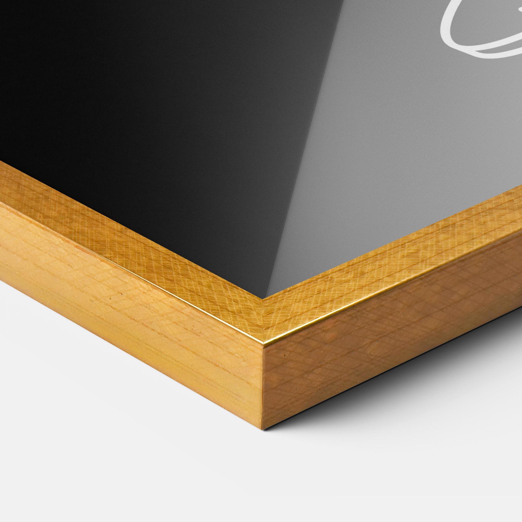 Gerahmte Poster Glass mockup 3