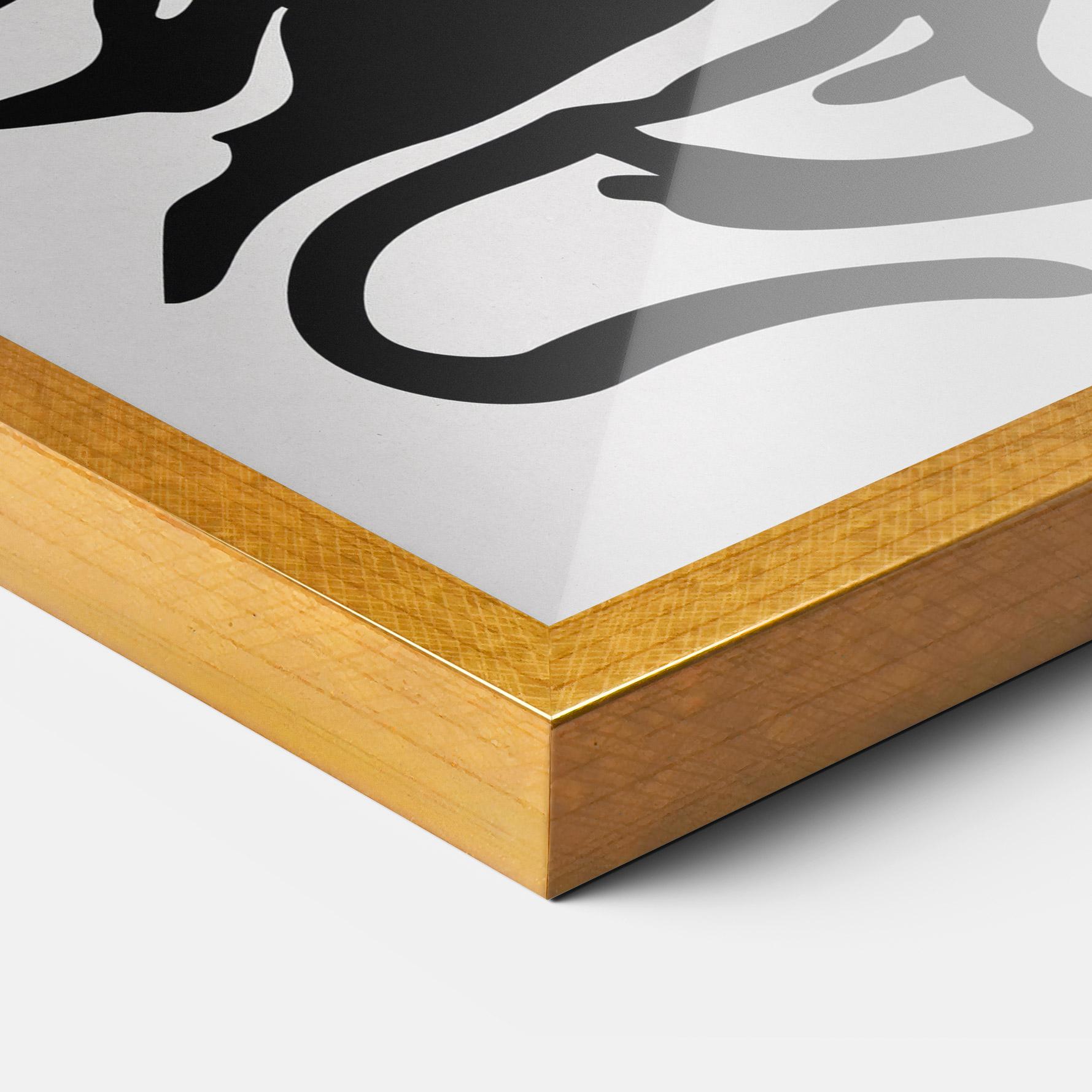 Gerahmte Poster Orange Grey Drink mockup 3