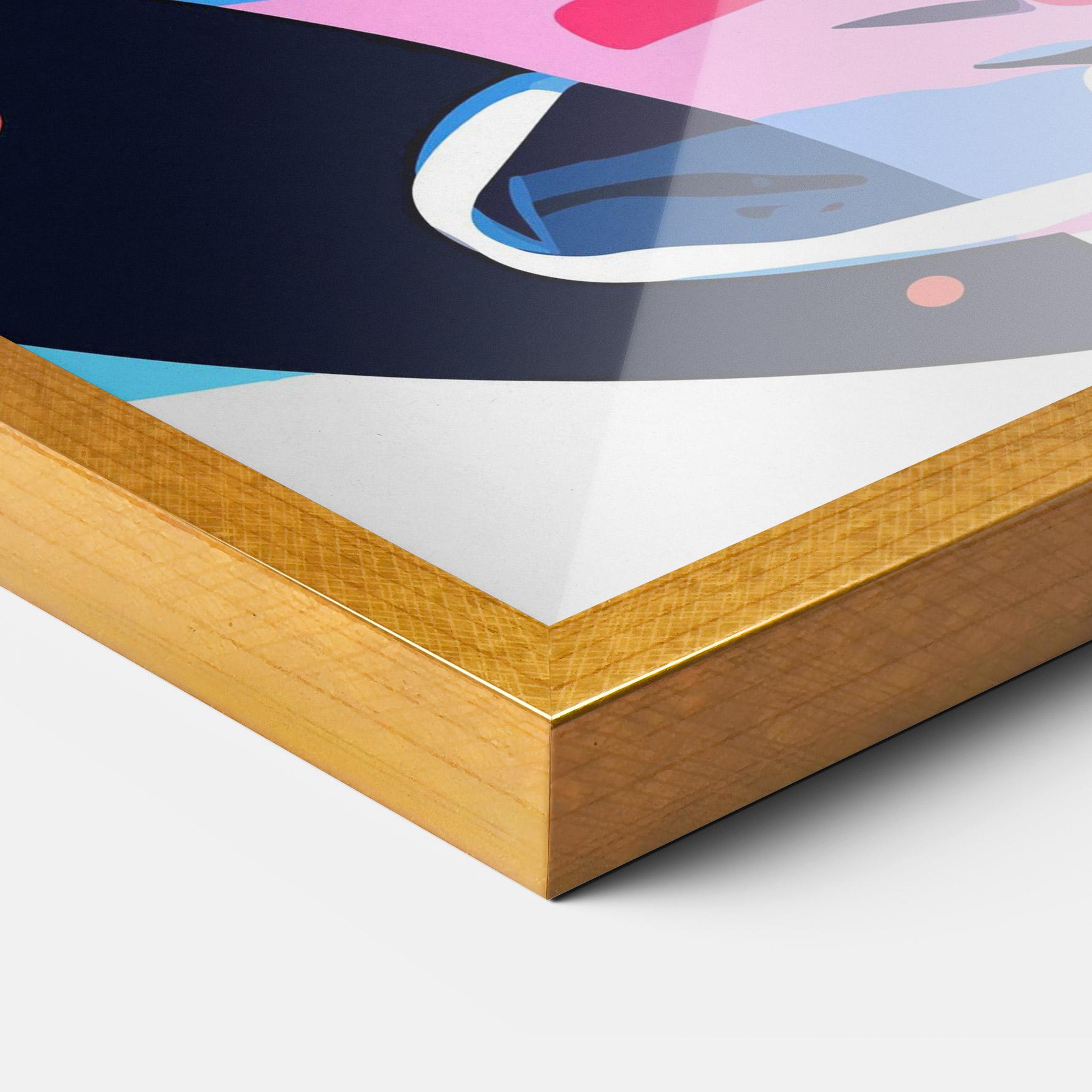 Gerahmte Poster Red Cocktail Art mockup 3