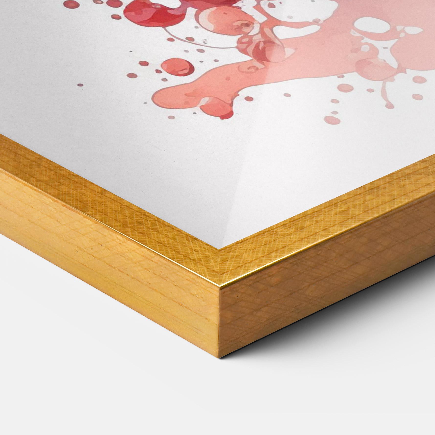 Gerahmte Poster Watercolor Drink mockup 3