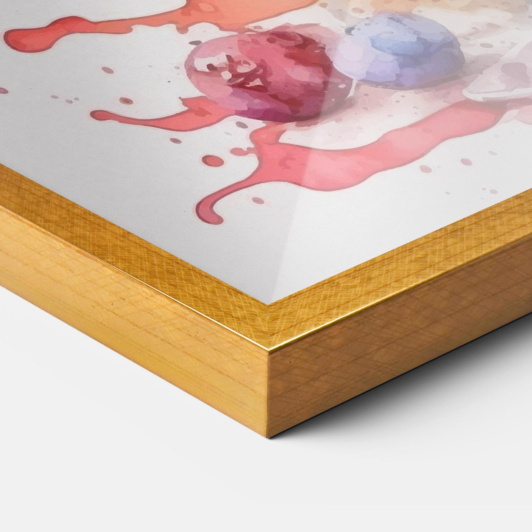 Gerahmte Poster Watercolor Juice mockup 3