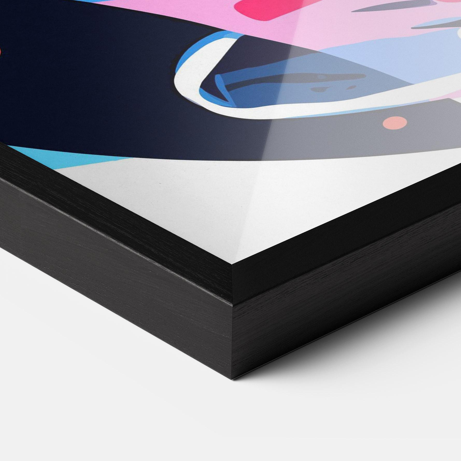 Gerahmte Poster Red Cocktail Art mockup 3