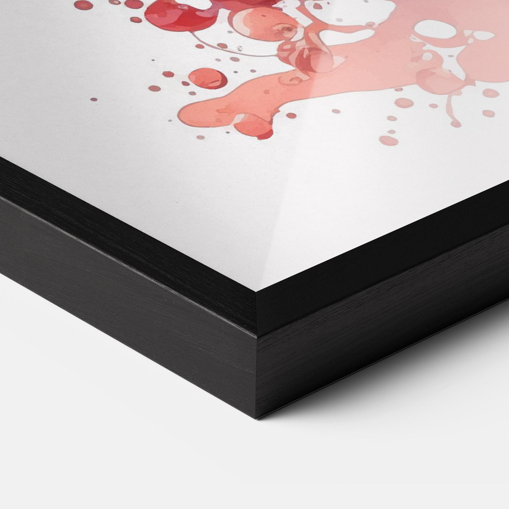 Gerahmte Poster Watercolor Drink mockup 3