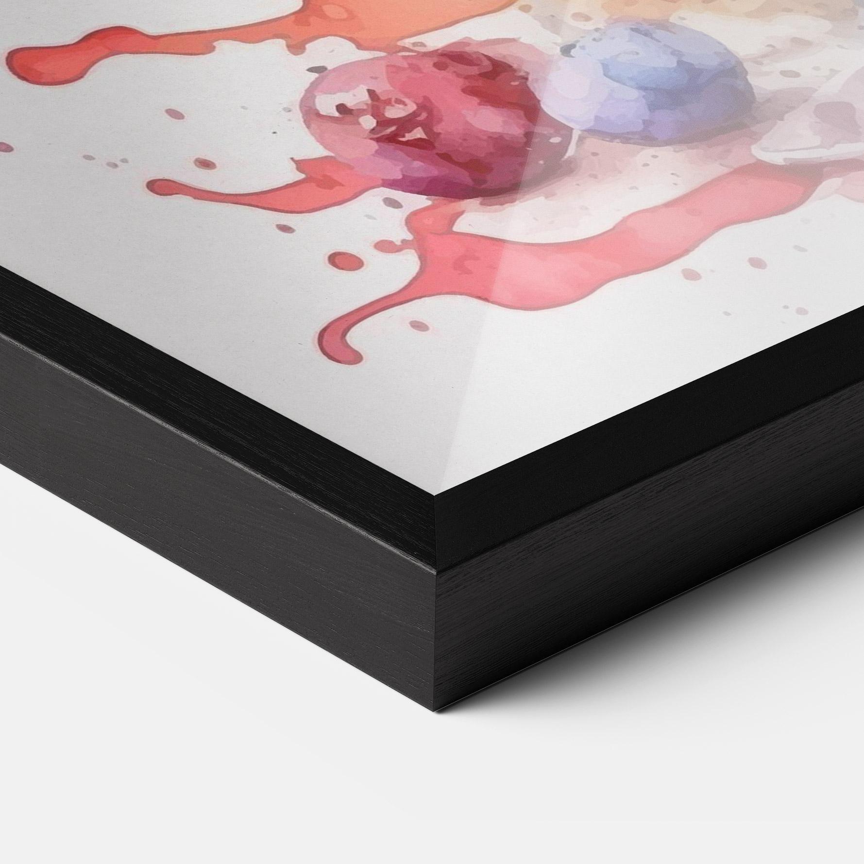 Gerahmte Poster Watercolor Juice mockup 3