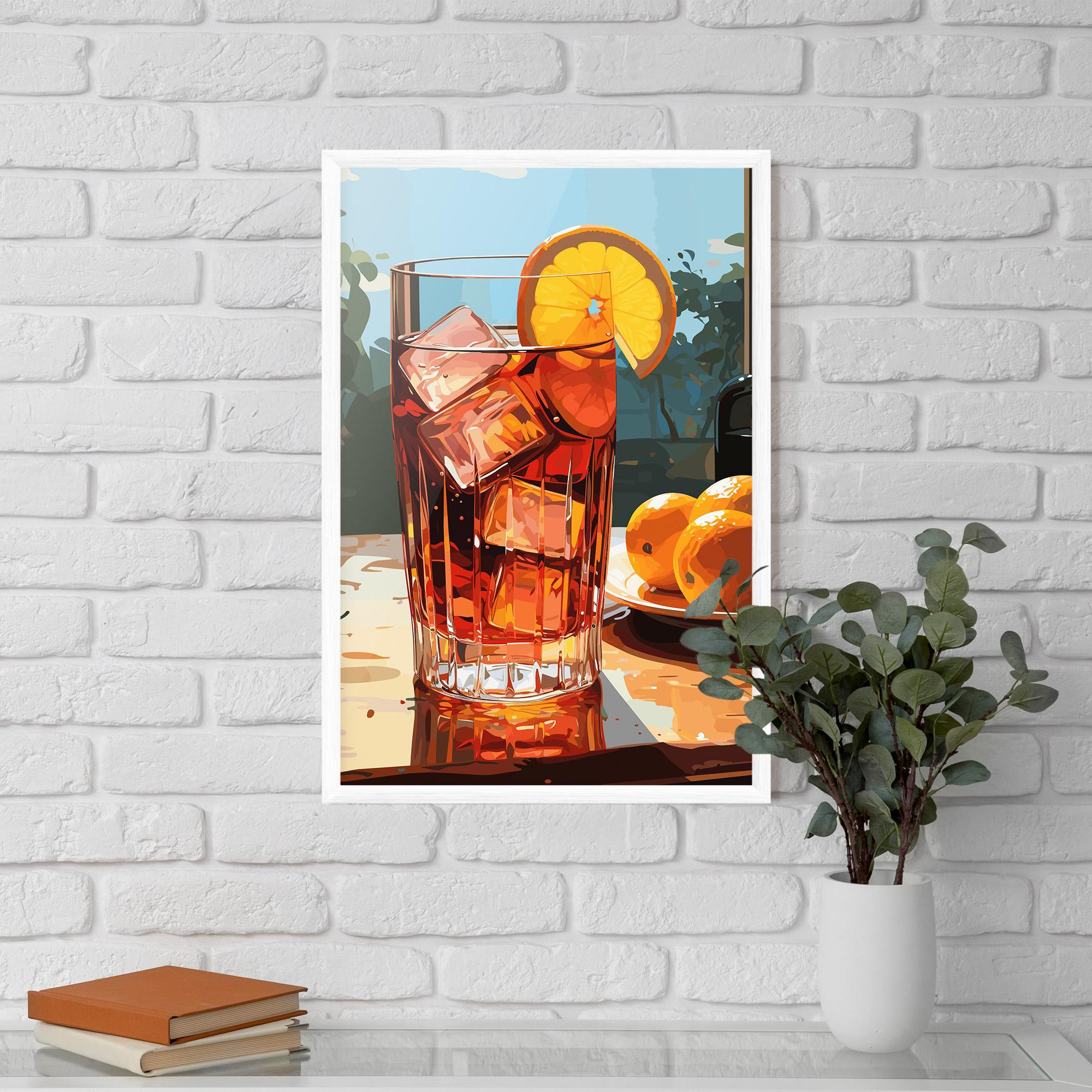Gerahmte Poster Cocktail Art mockup 5