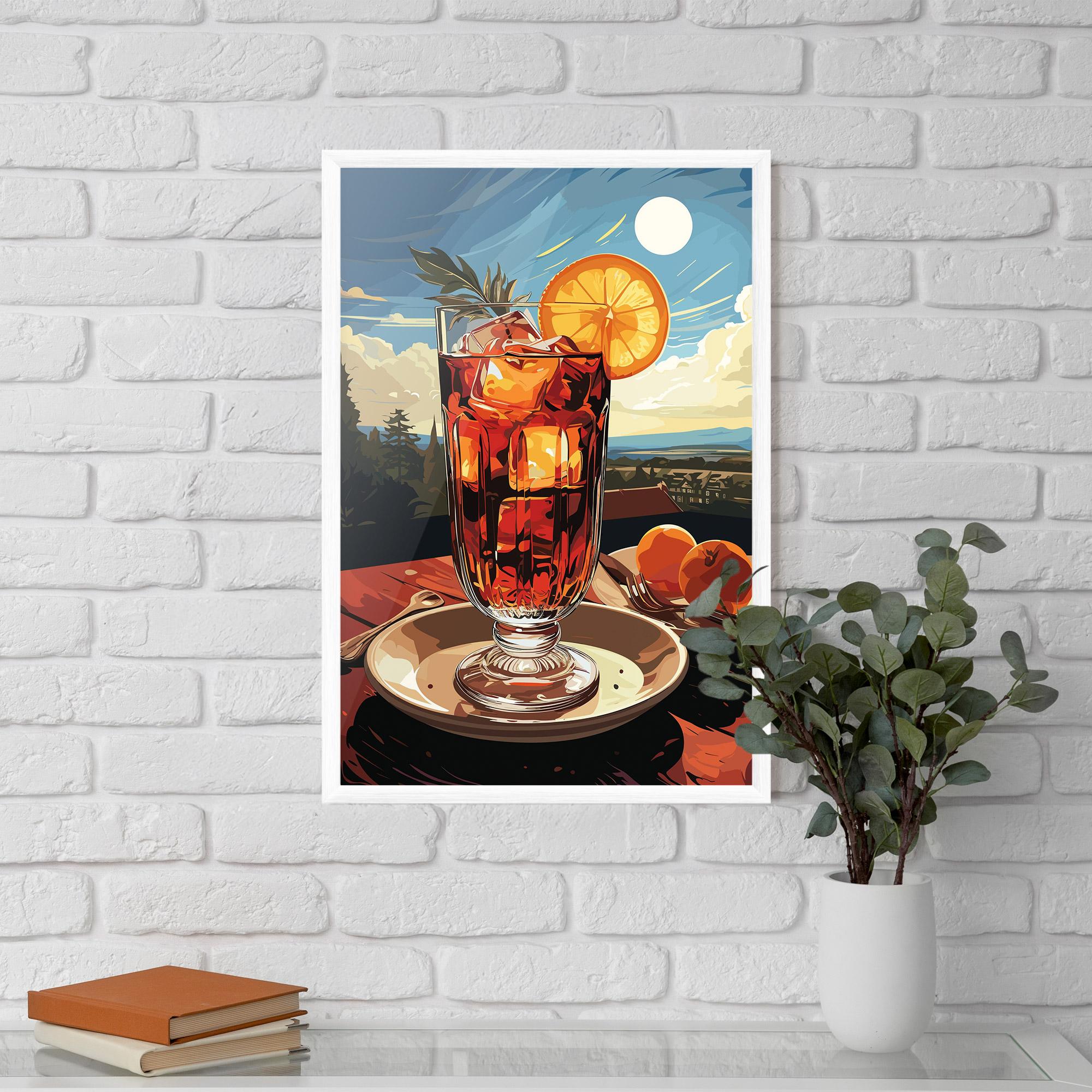 Gerahmte Poster Cocktail Orange mockup 5