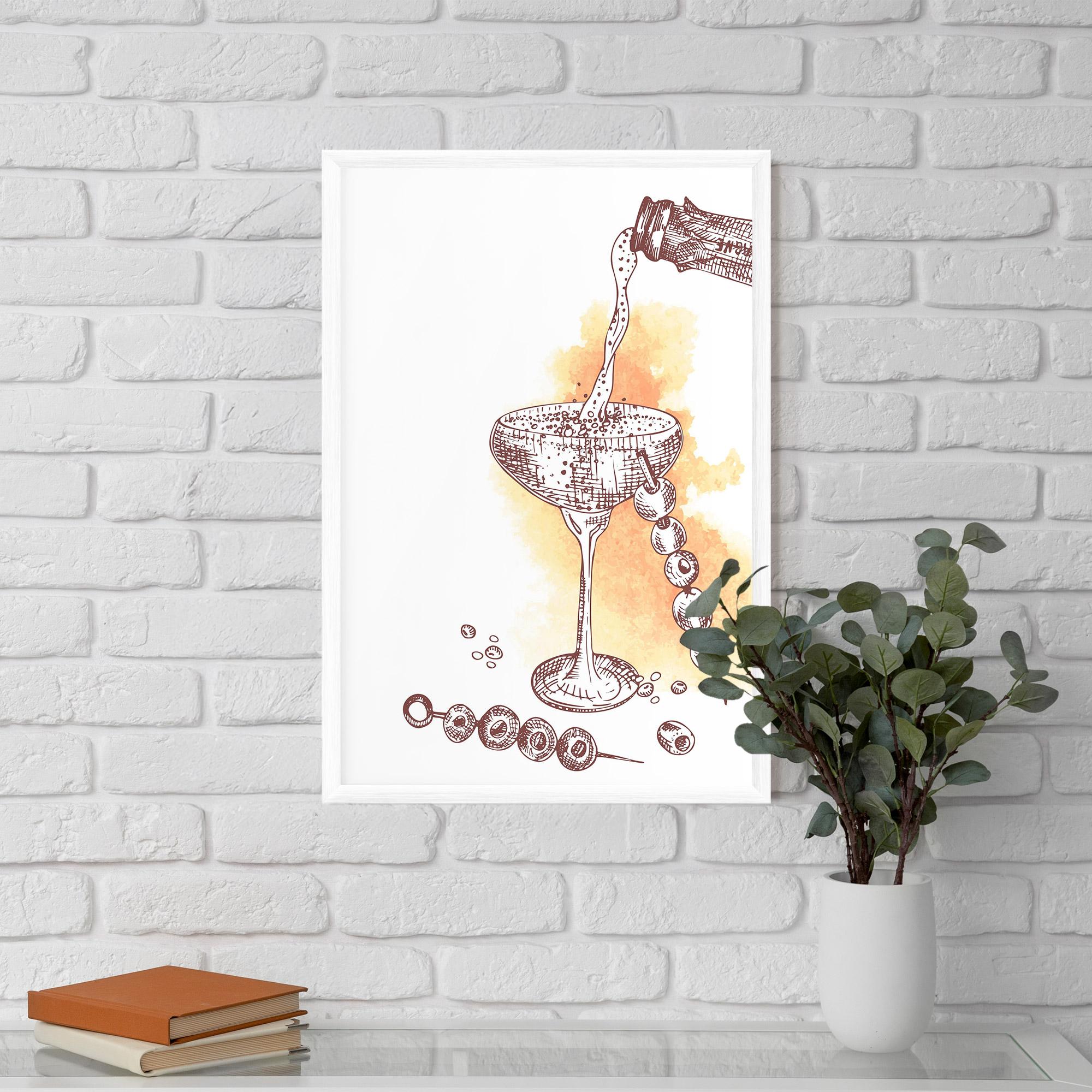 Gerahmte Poster Cocktail mockup 5