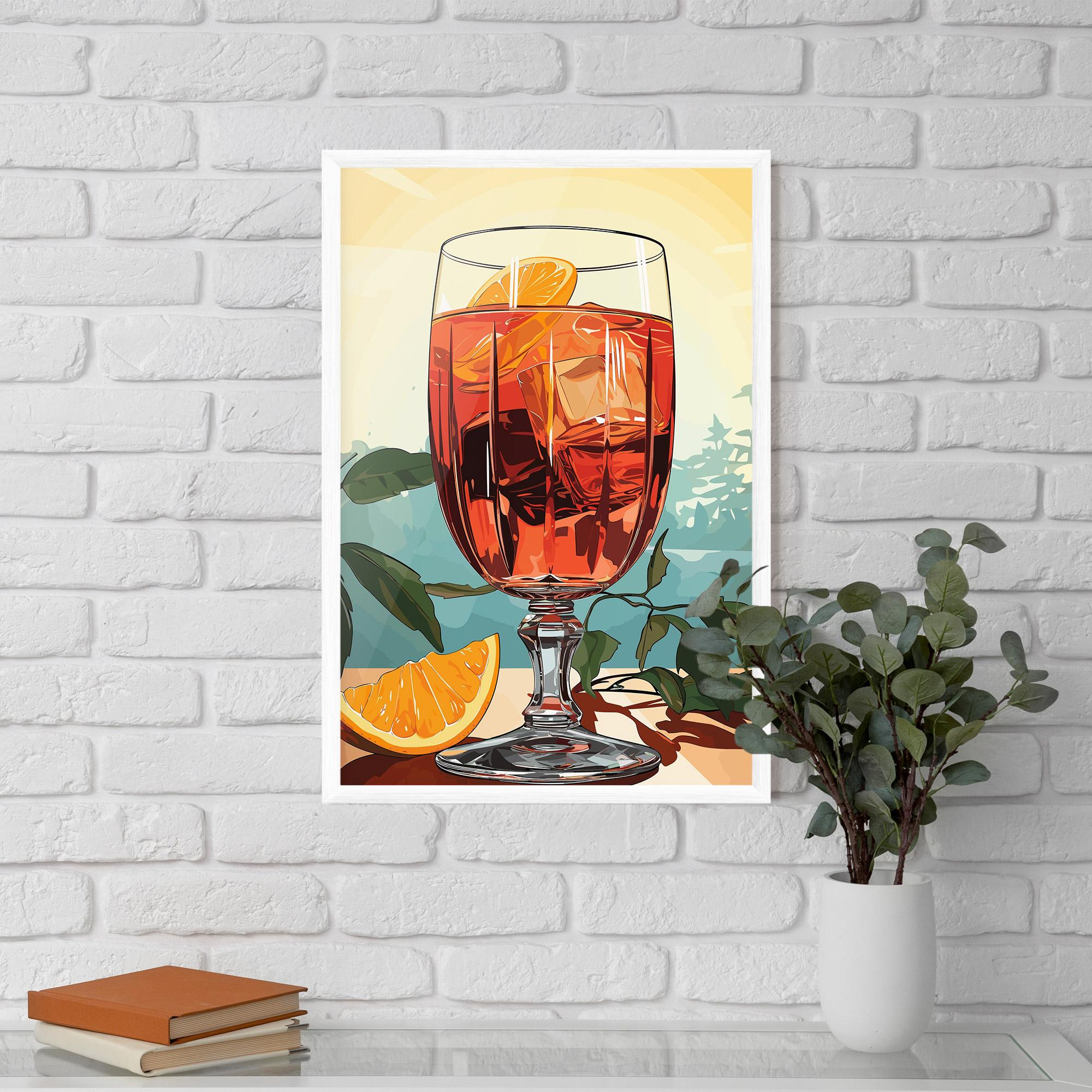 Gerahmte Poster Sunrise Cocktail mockup 5